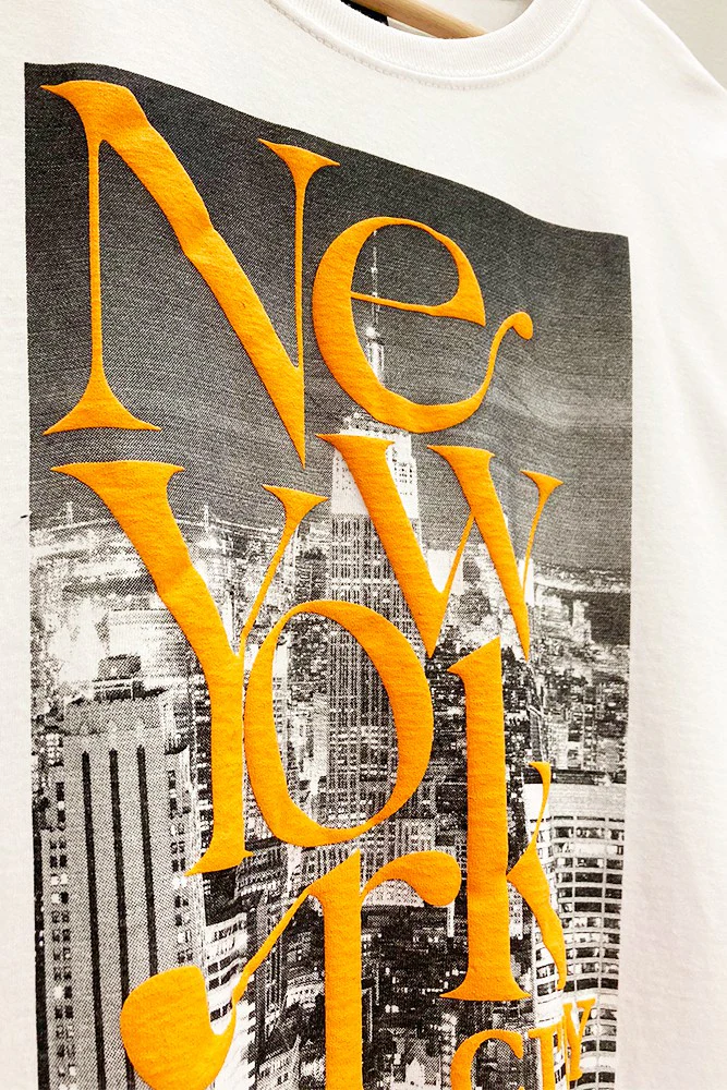 New York Puff Paint Tee - XAYUYUE