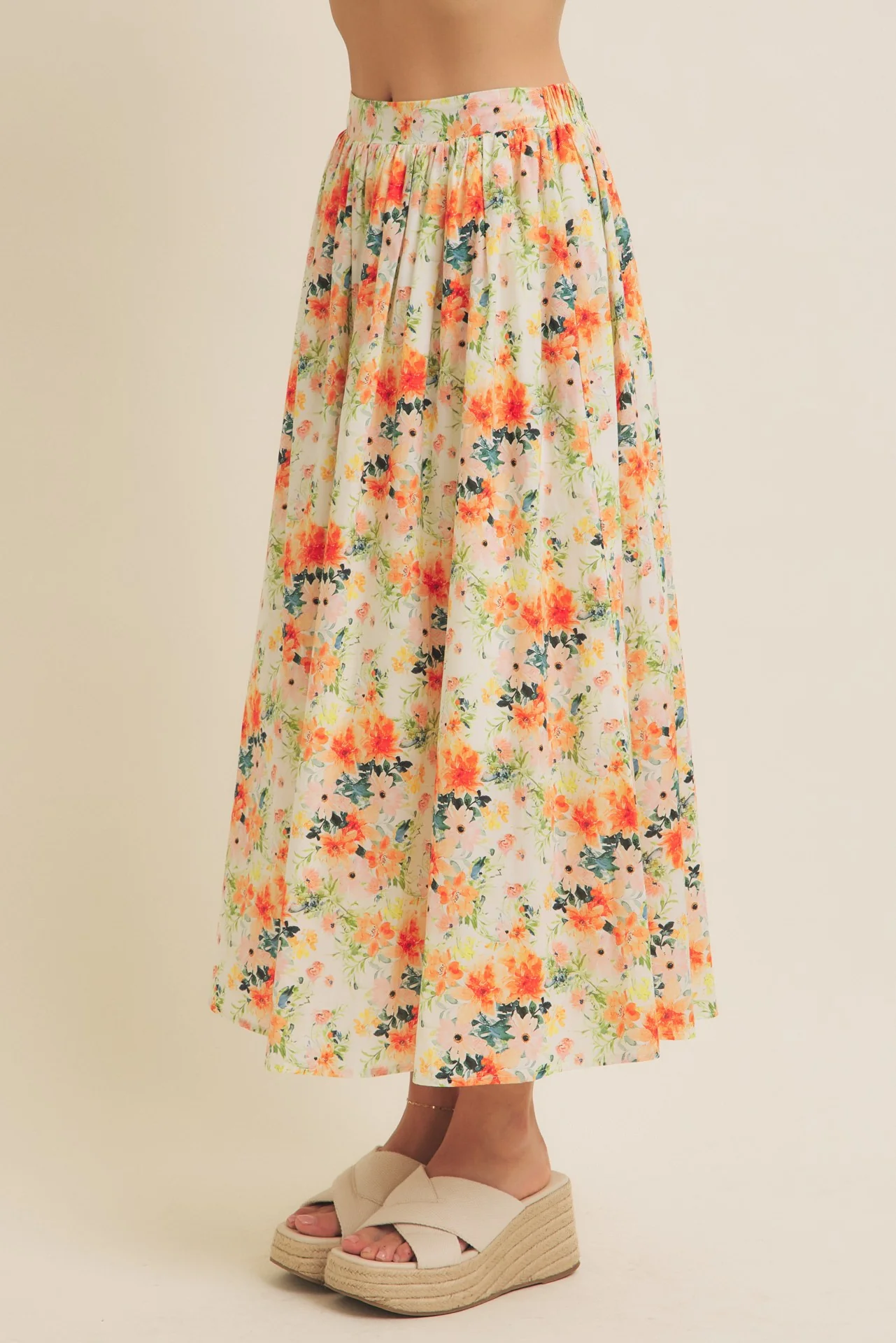 Floral Maxi Skirt - XAYUYUE