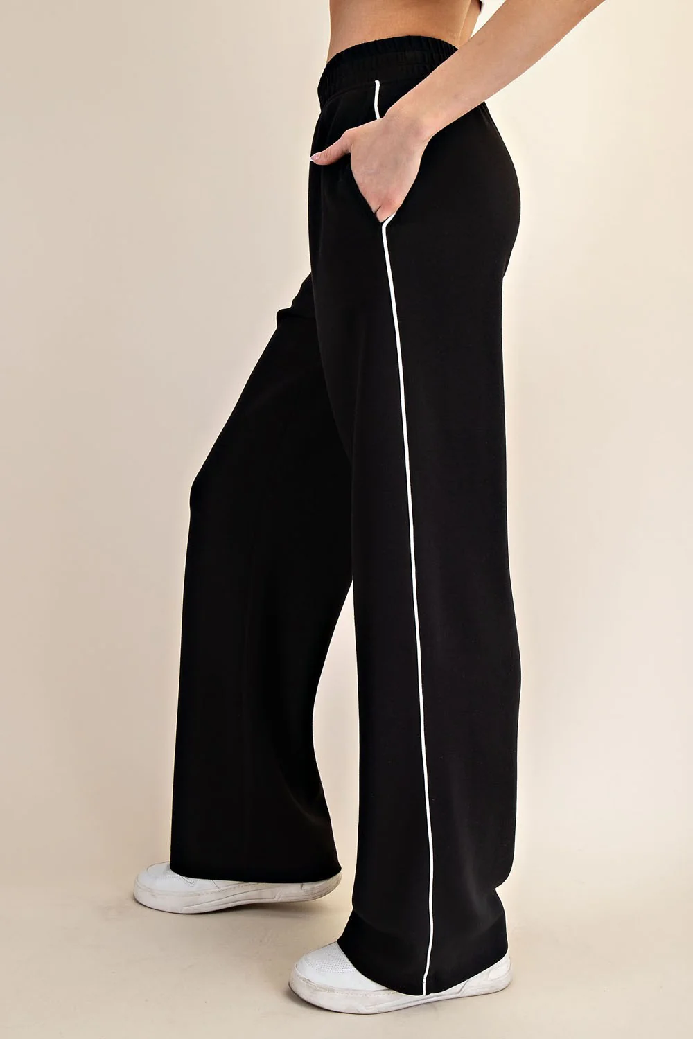 Modal Side Piping Pants - XAYUYUE