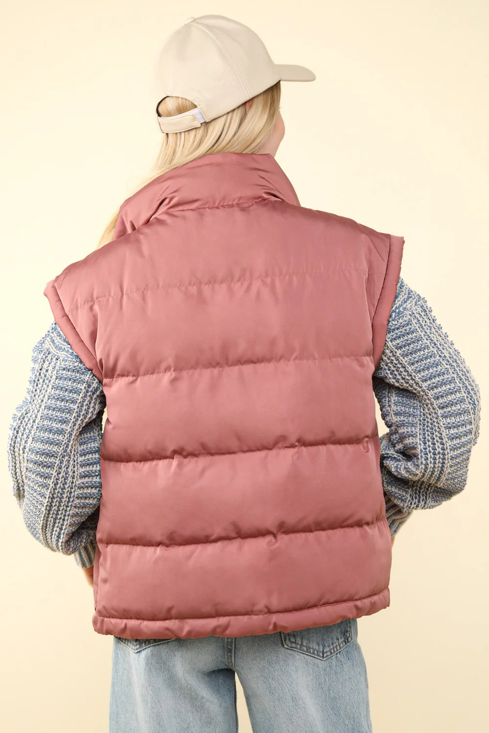 High Neck Casual Comfy Puffer Vest - XAYUYUE