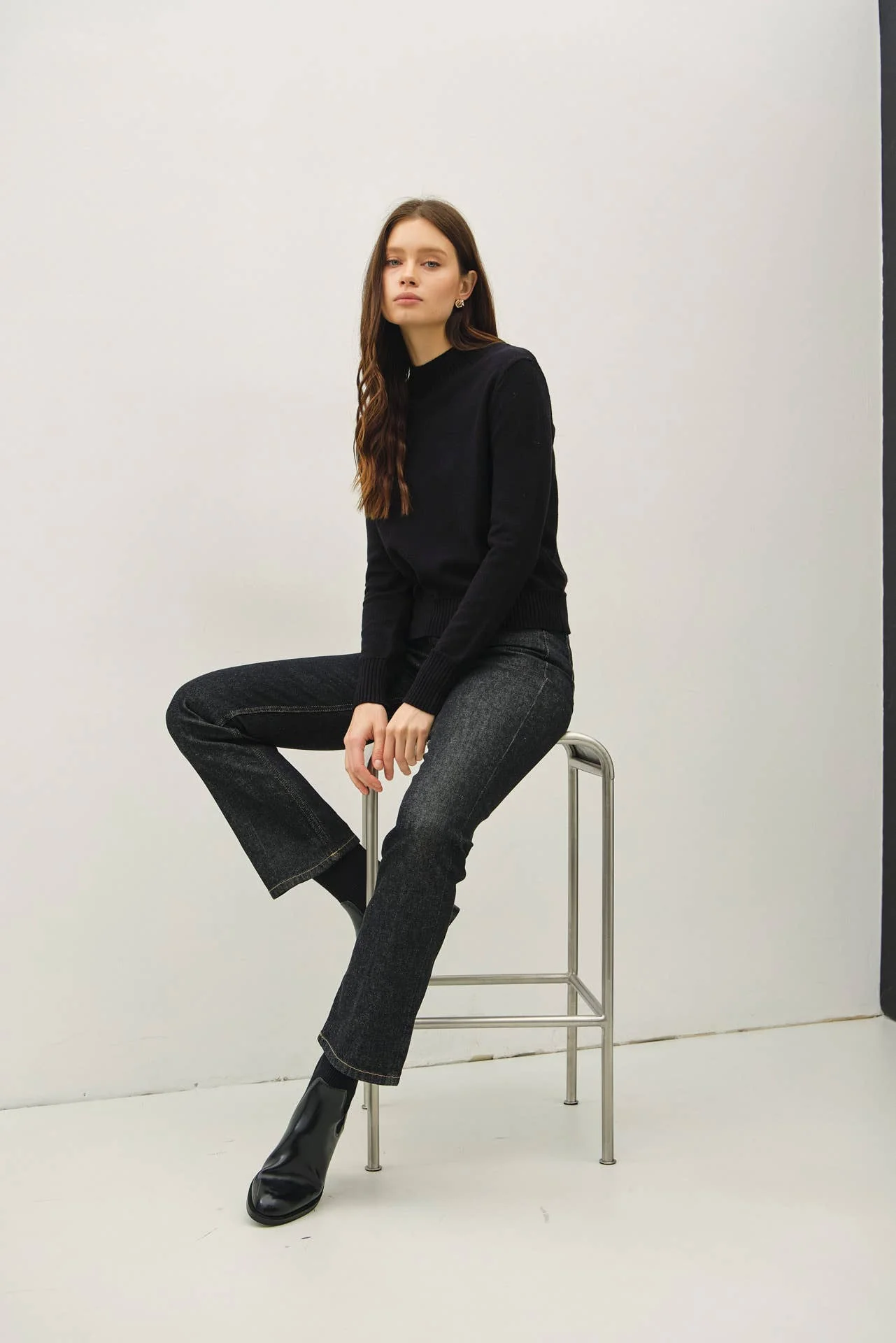 MOCKNECK CLASSIC CUT SWEATER - XAYUYUE