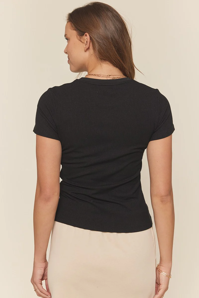 Soft Touch Rib Knit Top - XAYUYUE