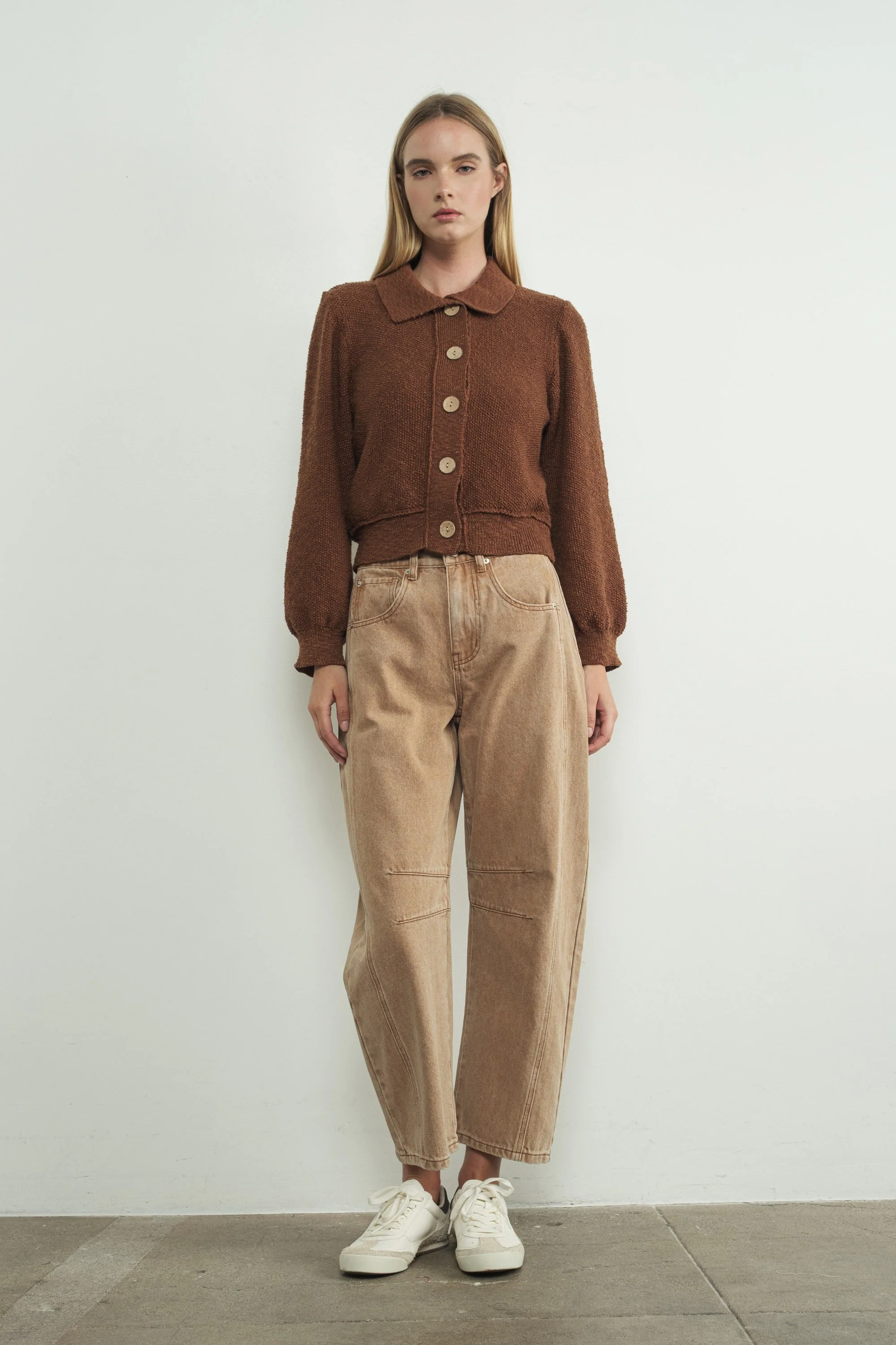 Mid Rise Barrel Slouchy Jean - XAYUYUE