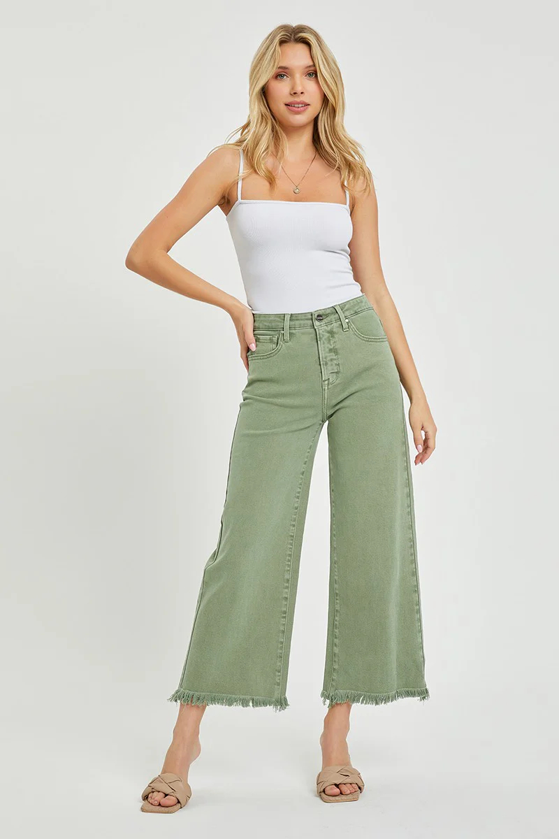 High Rise Wide Leg Pants - XAYUYUE