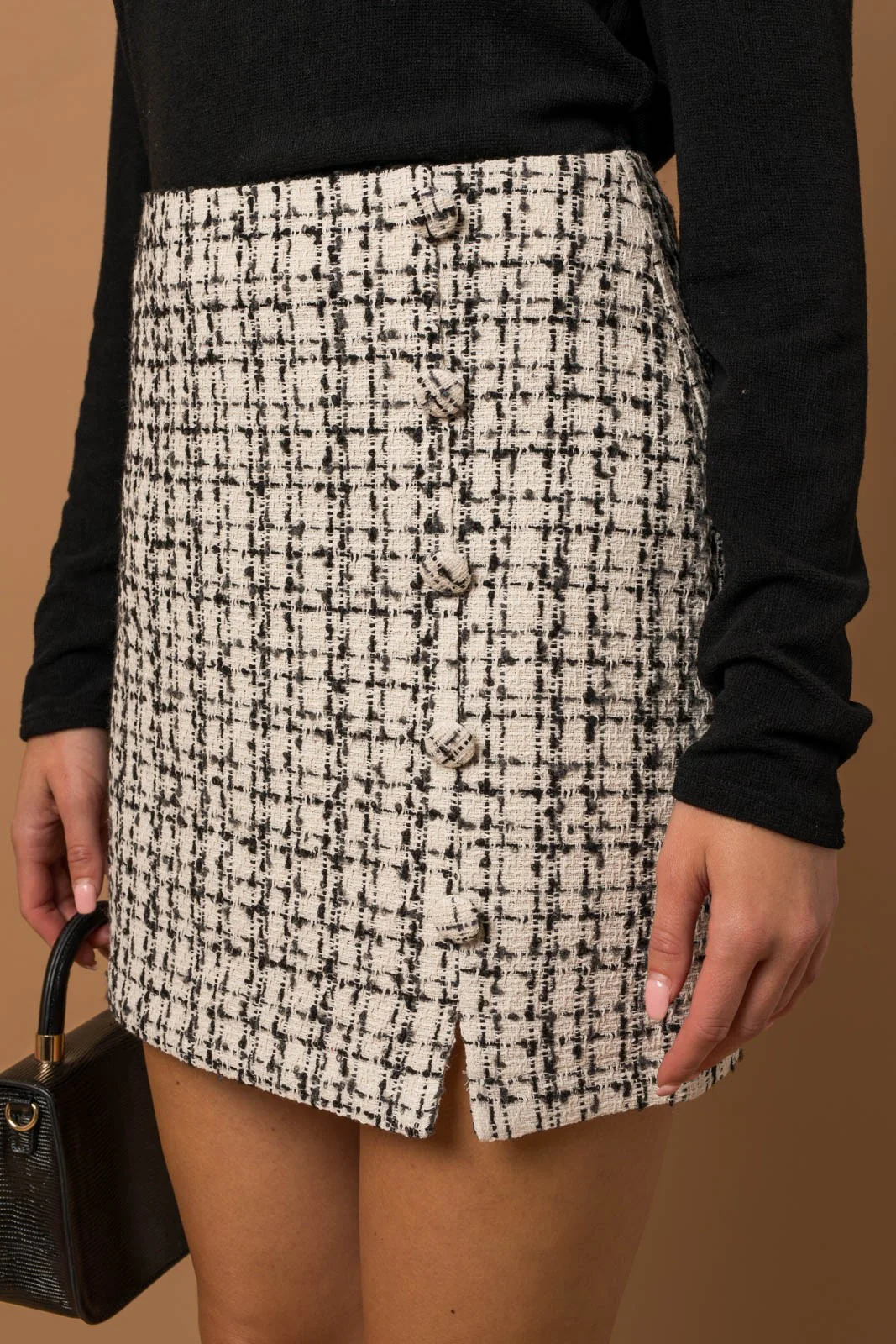 Tweed Mini Skirt - XAYUYUE