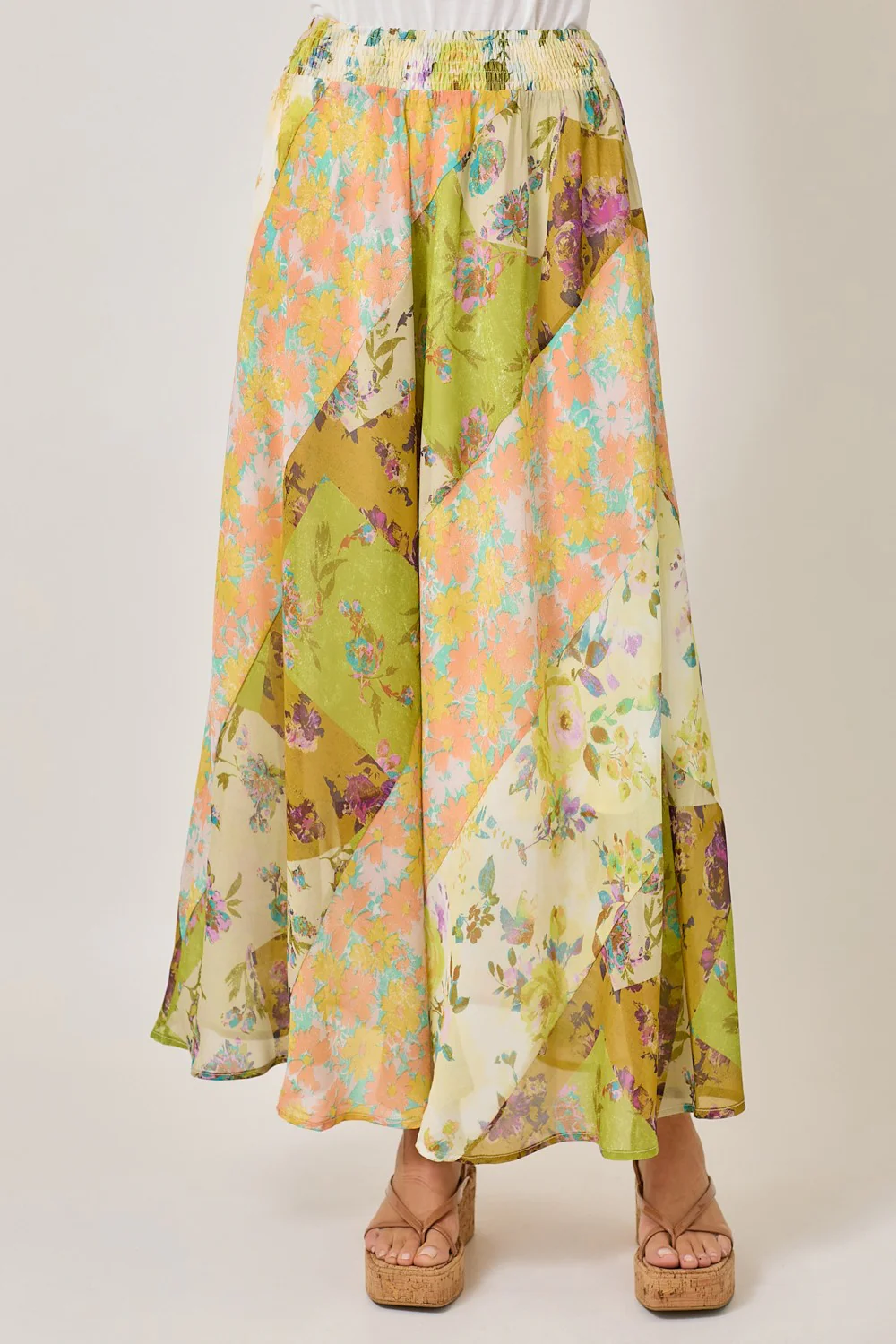 Floral Mix Print Skirt - XAYUYUE