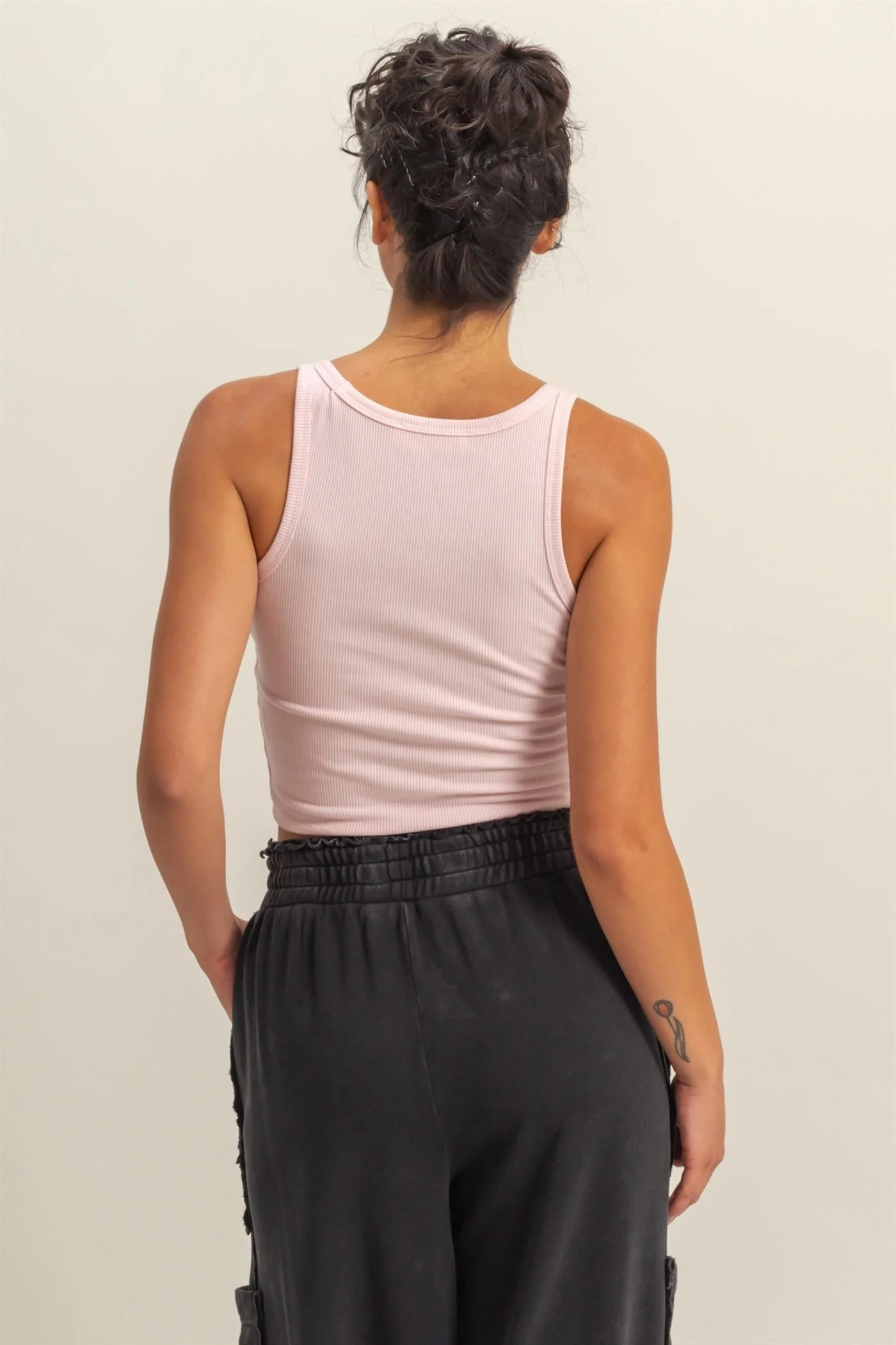 Scoop Neck Bodycon Tank - XAYUYUE