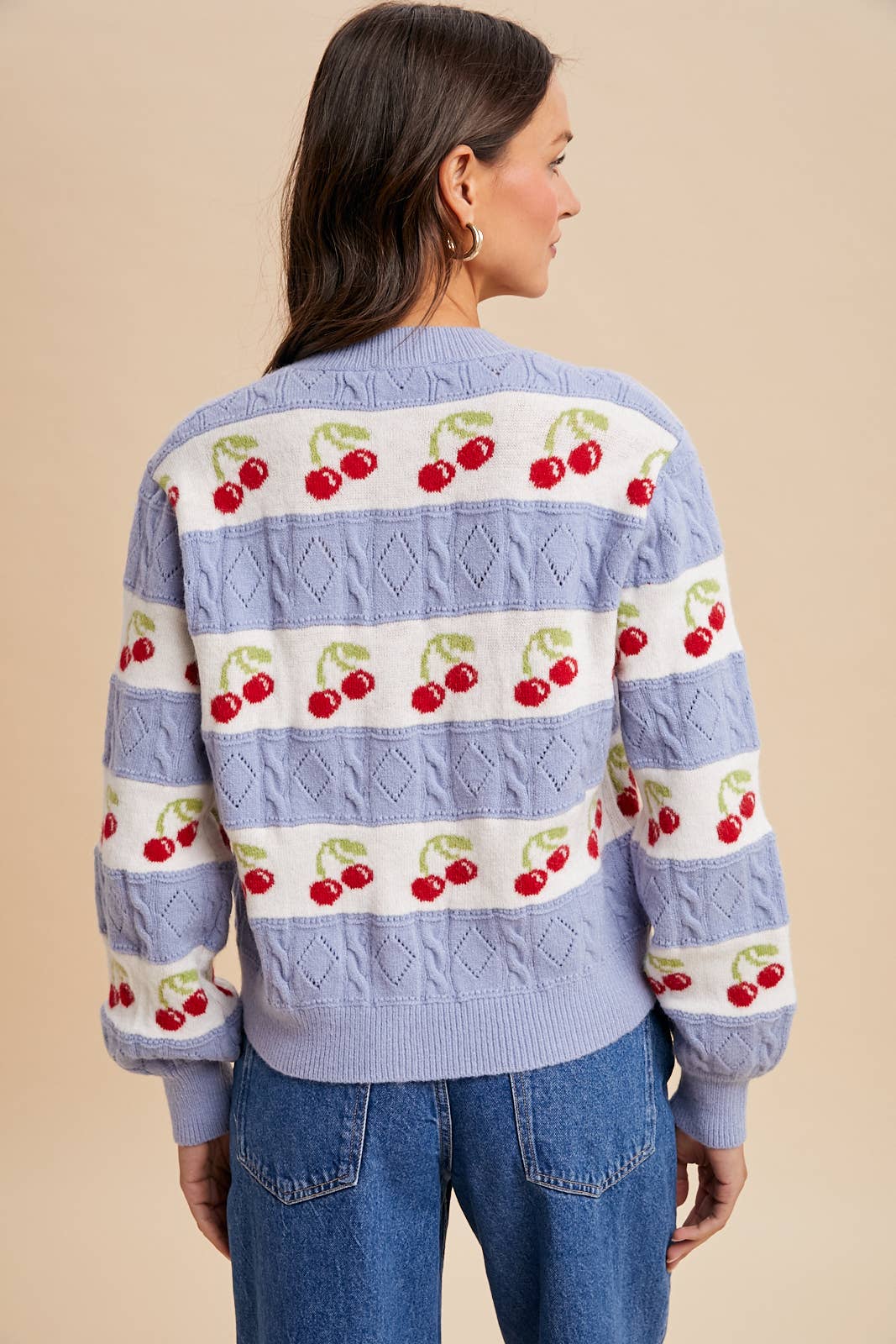 Cherry Knitted Cardigan - XAYUYUE