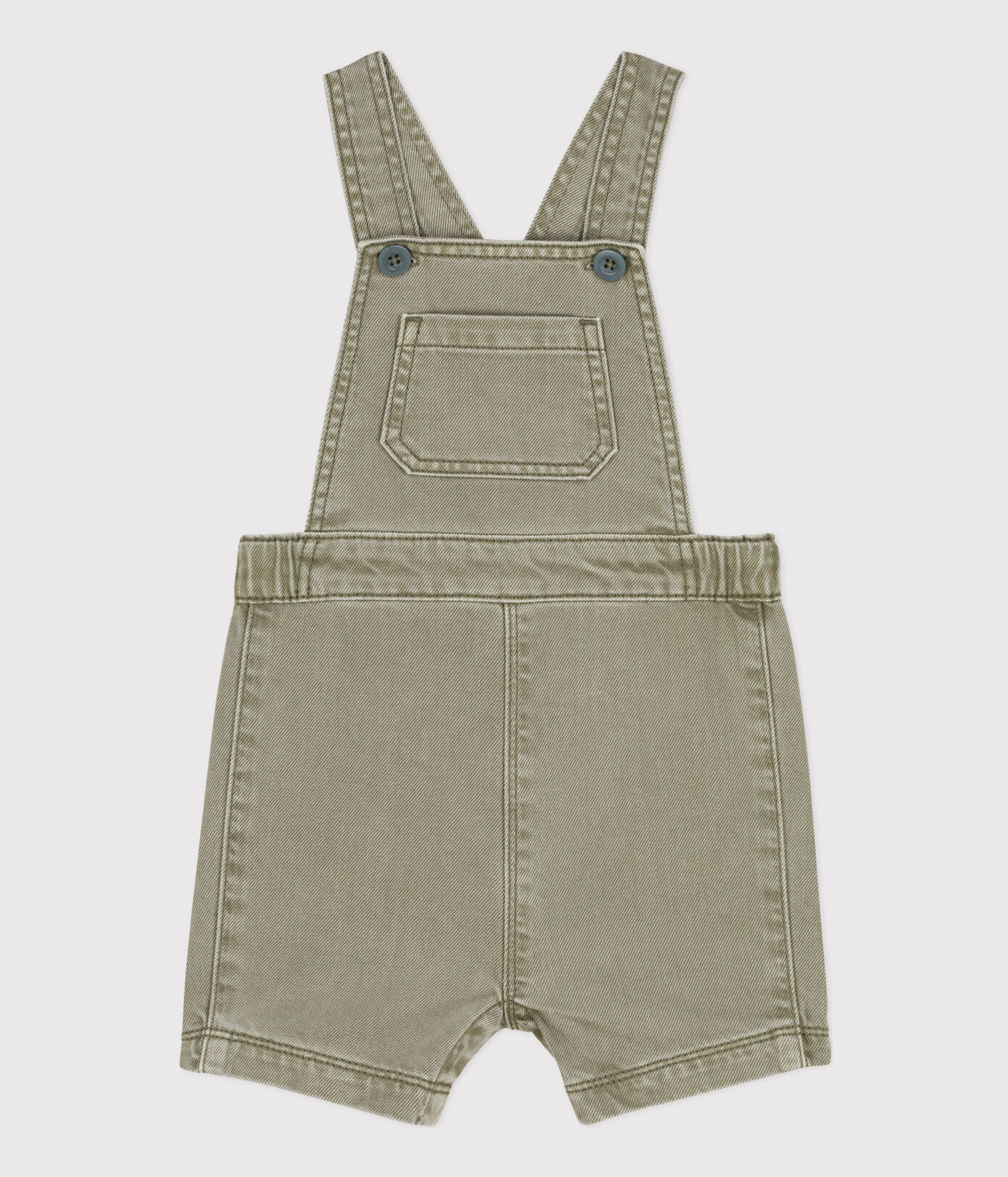 Salopette courte bébé en denim