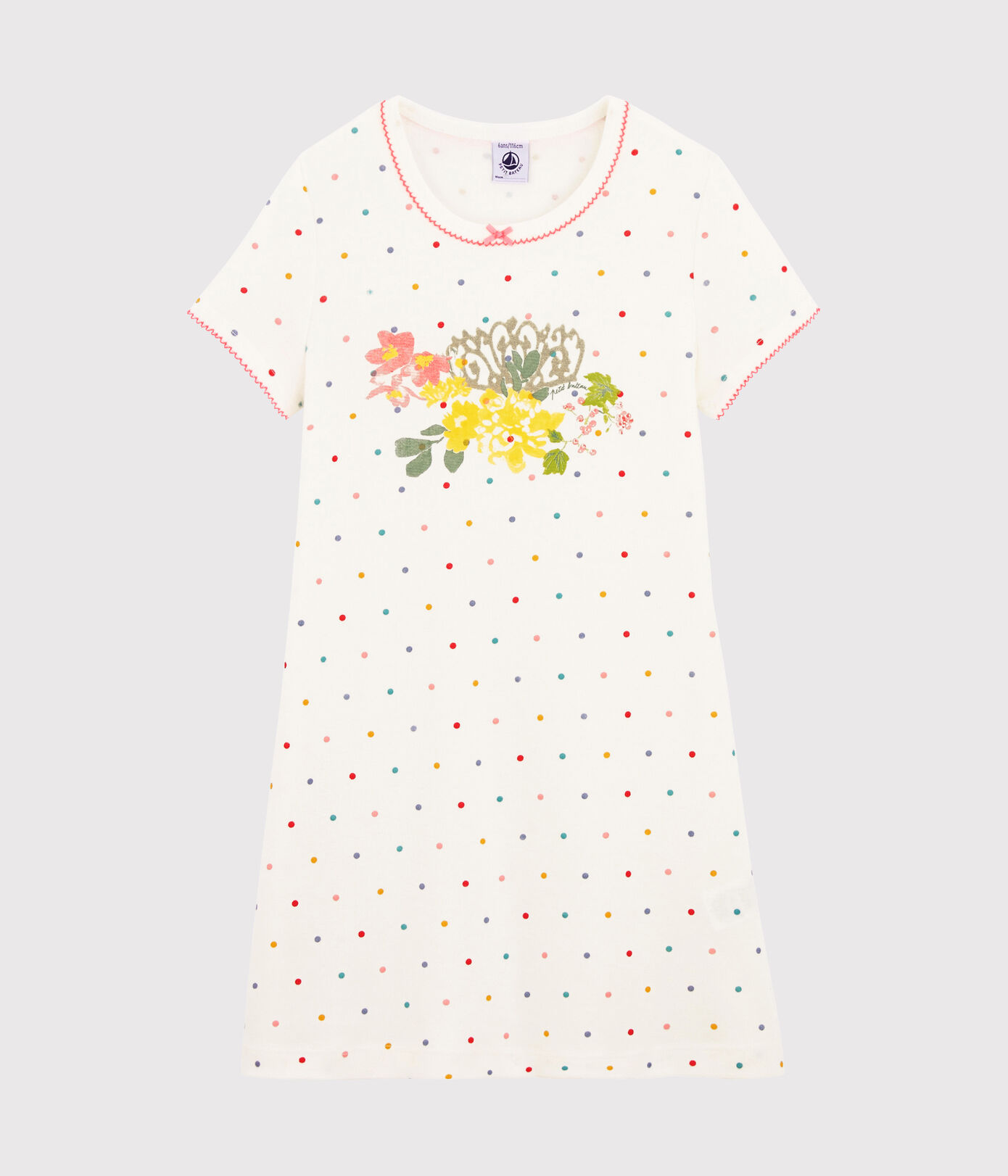 Chemise de nuit petite fille en cte