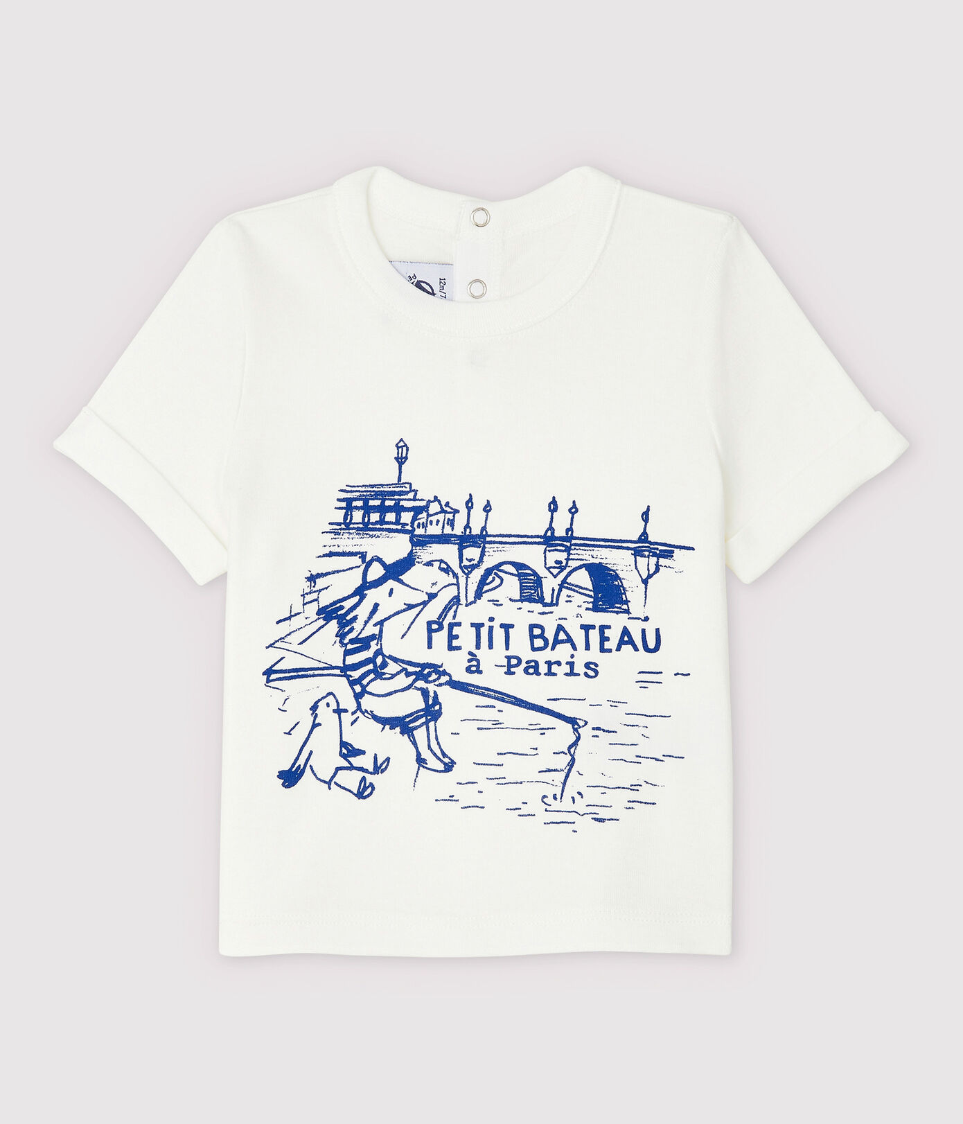 Tee-shirt manches courtes en coton bébé garon
