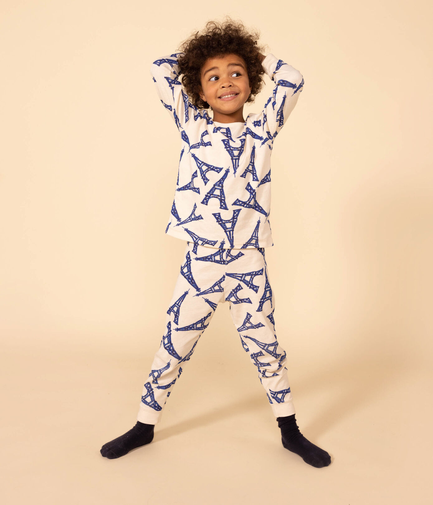 Pyjama Paris petite fille/petit garon en coton