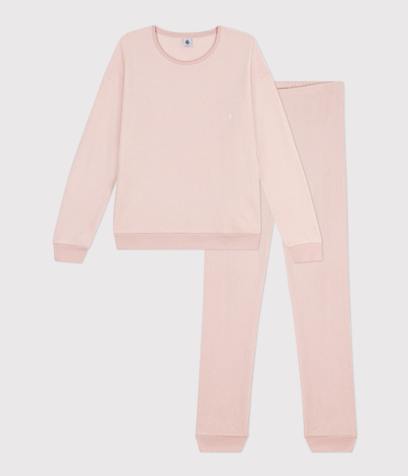 Pyjama femme en bouclette éponge