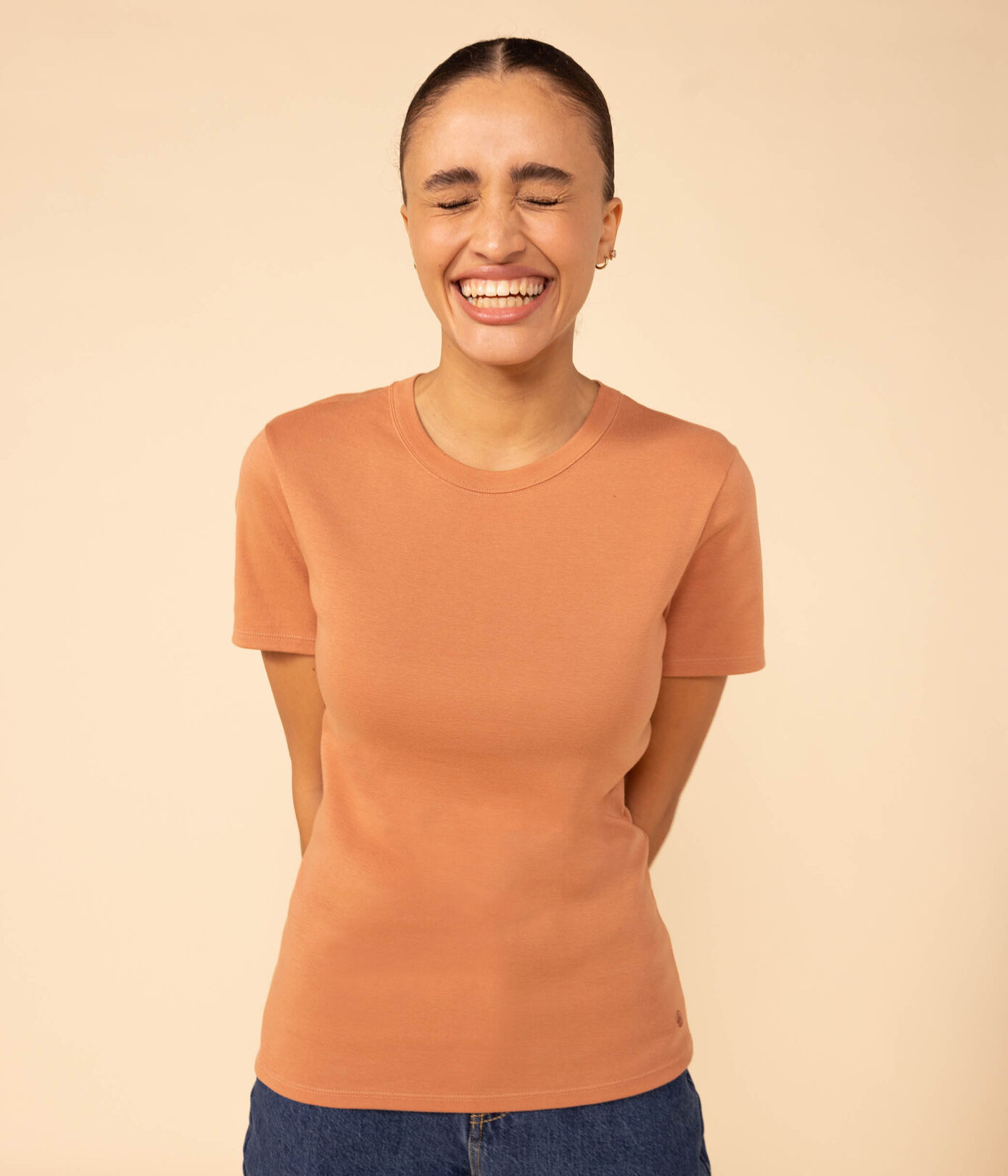 Tee-shirt L'ICONIQUE col rond en coton Femme
