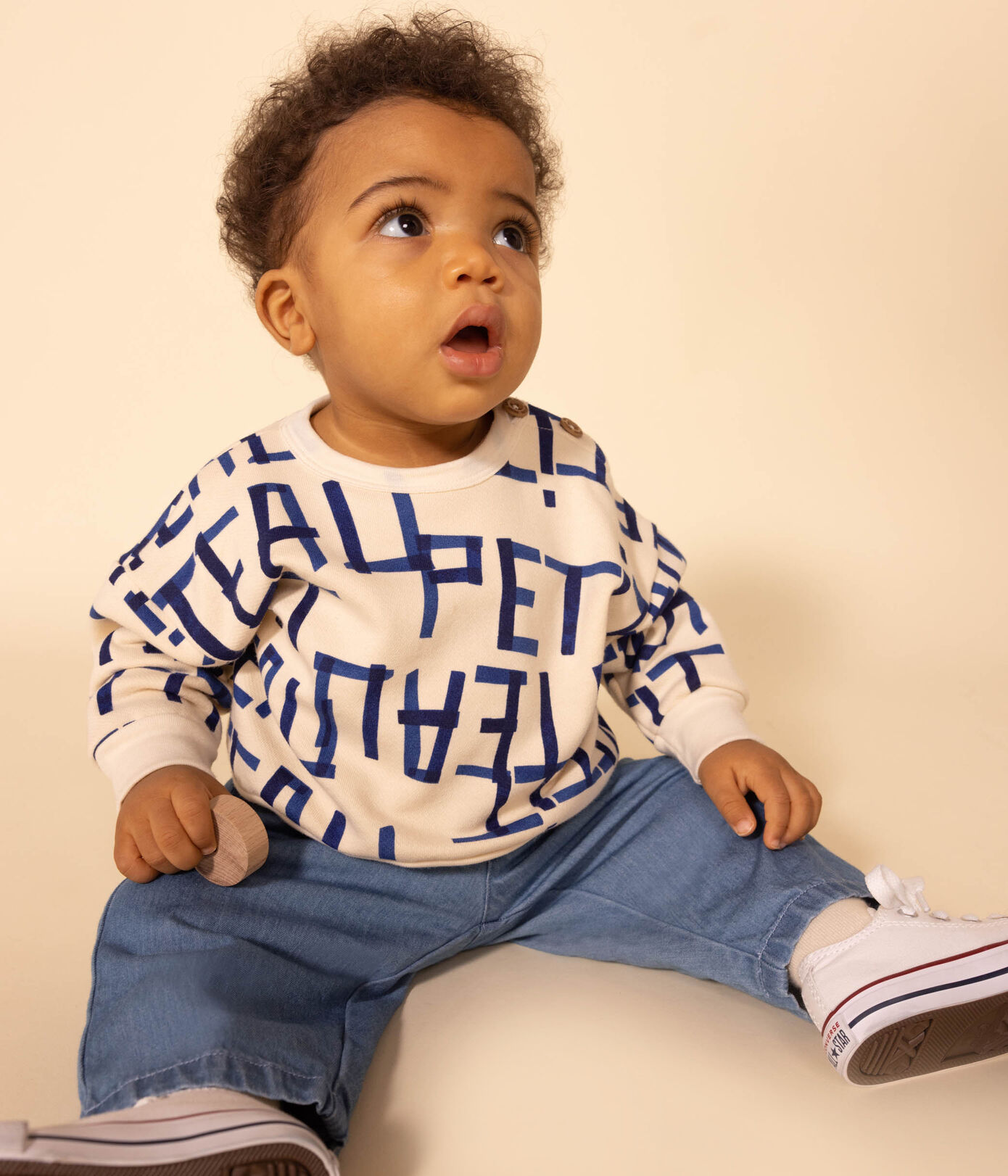 Sweatshirt en molleton imprimé bébé