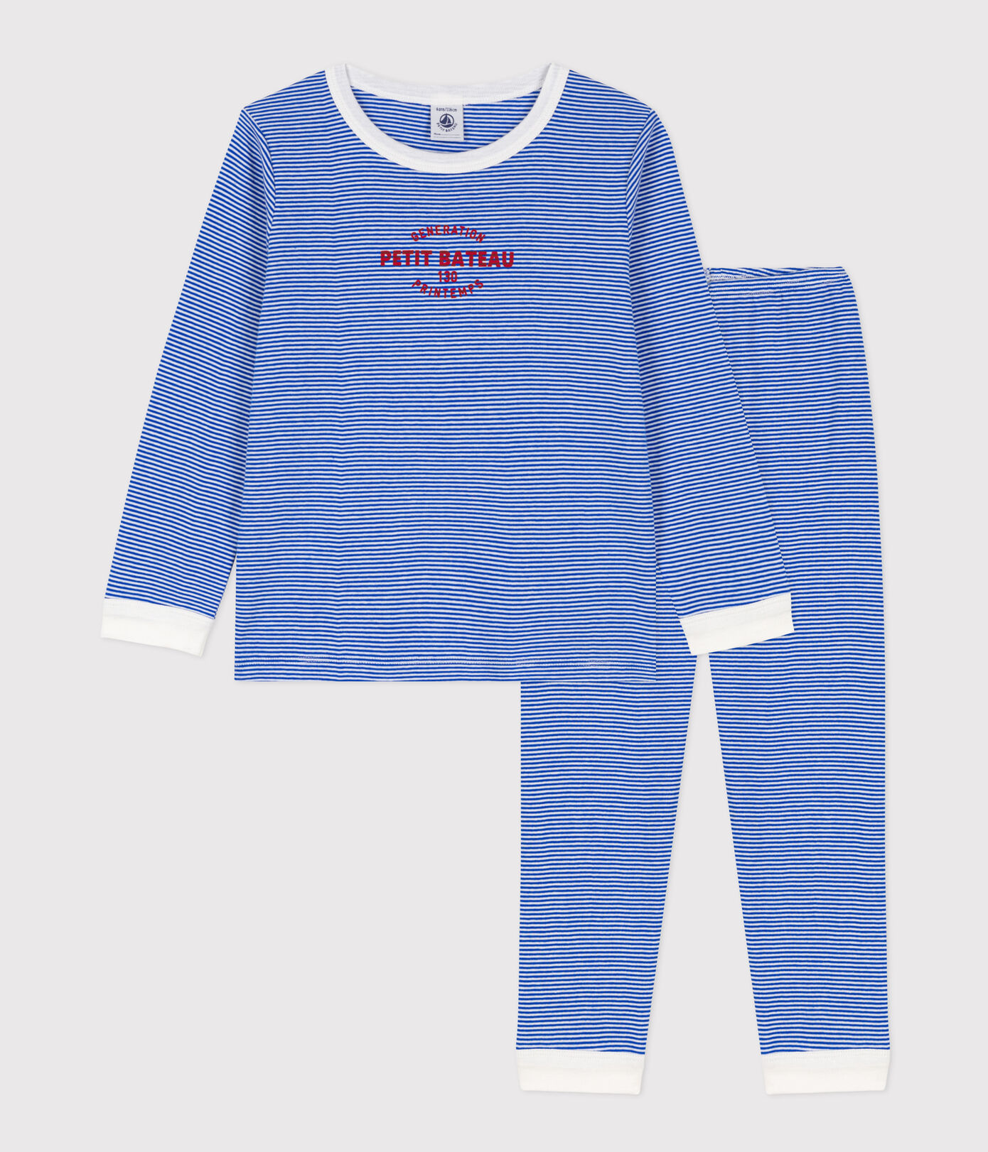 Pyjama milleraies en coton petite fille/petit garon