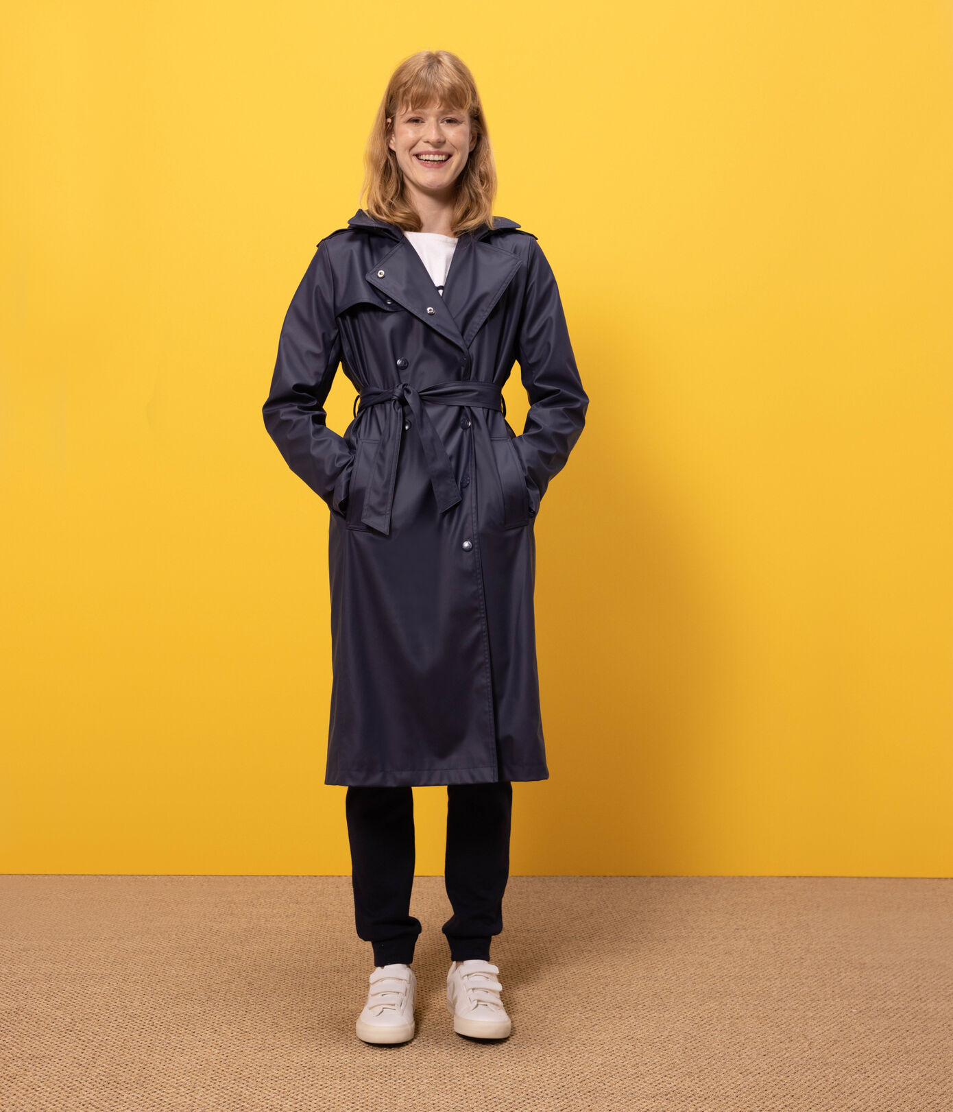Trench à capuche Femme