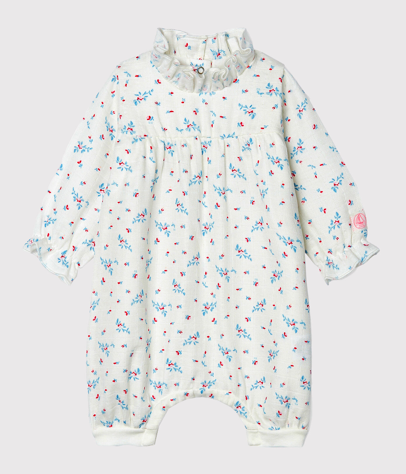 Combinaison bébé fille en tissu couche