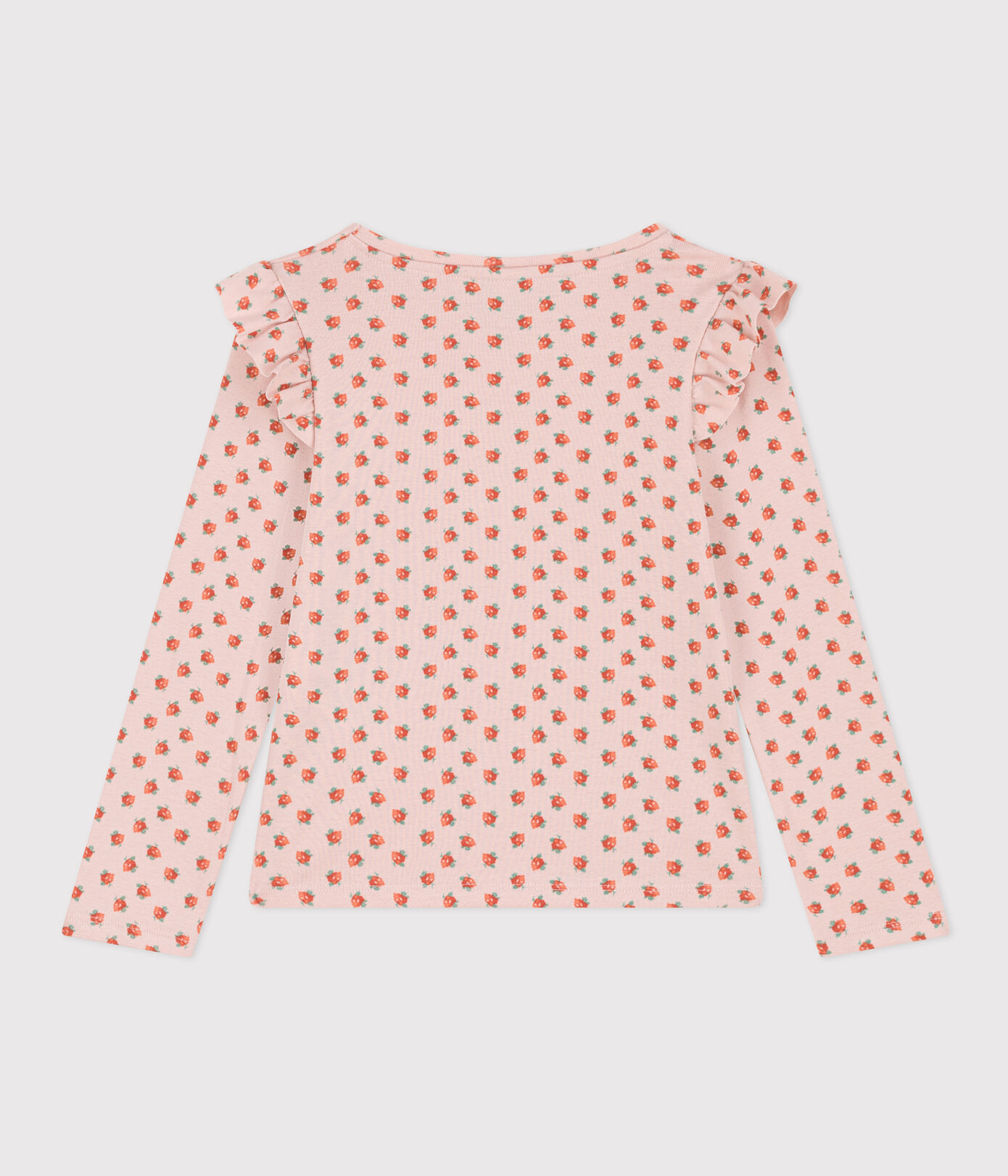 Tee-shirt manches longues en coton enfant fille