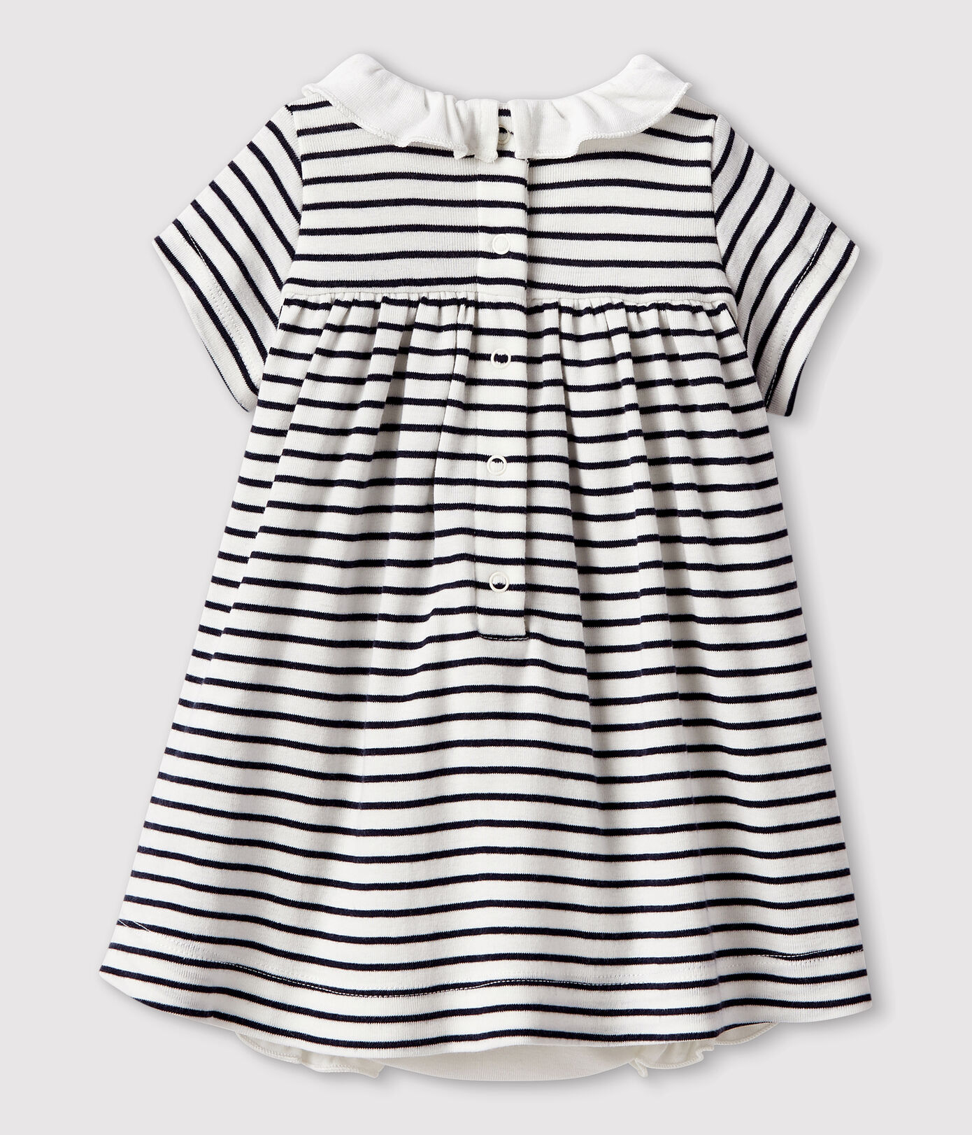 Robe body manches courtes bébé fille en cte