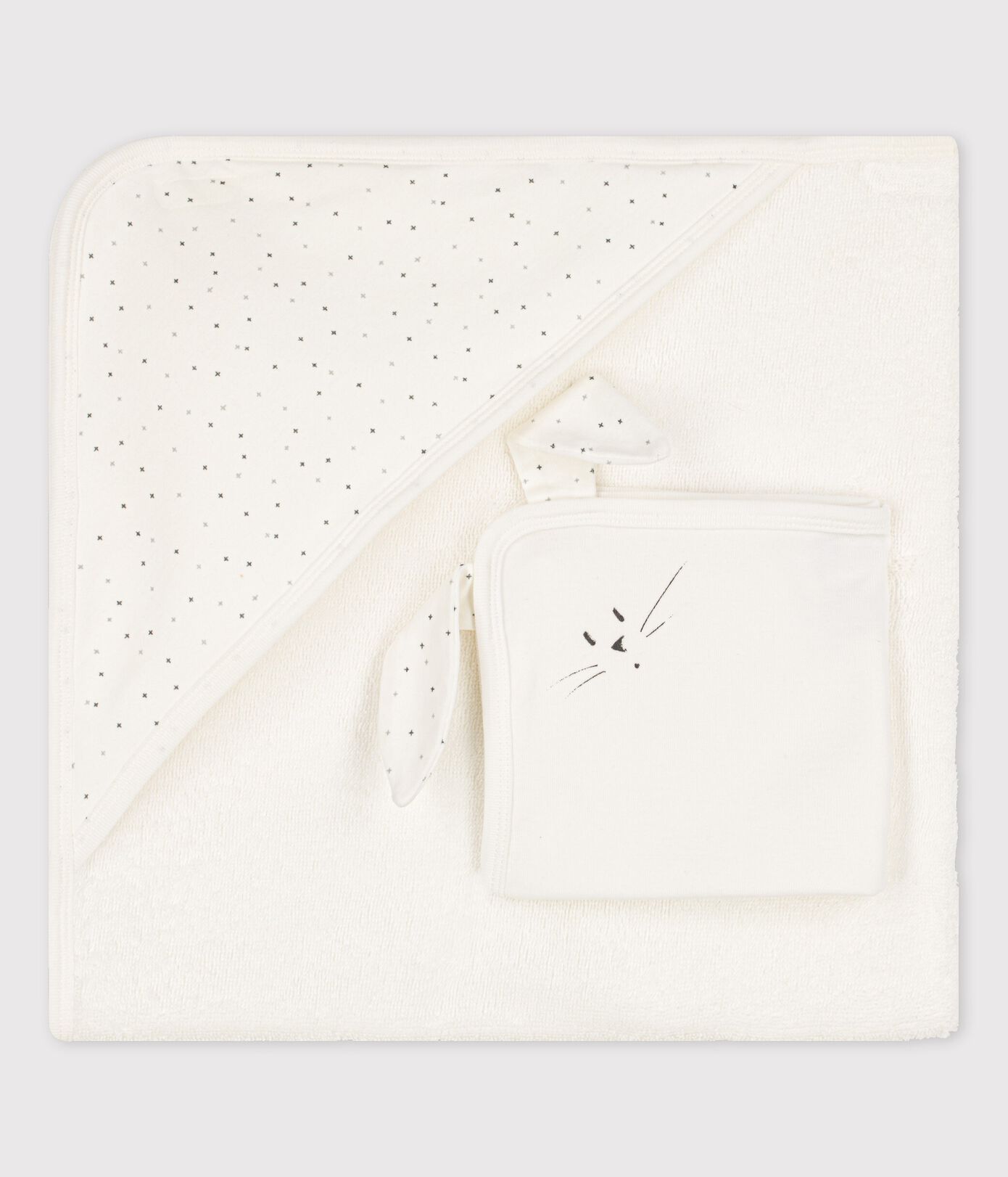 Carré de bain bébé en coton biologique