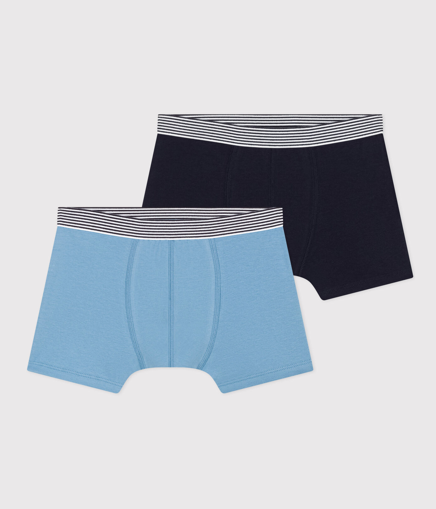 Lot de 2 boxers en coton et élasthanne garon