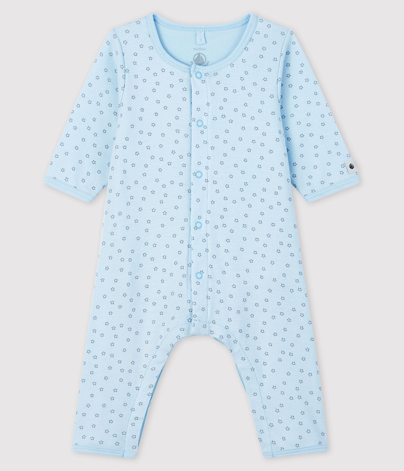 Bodyjama sans pieds étoiles bébé garon en coton biologique