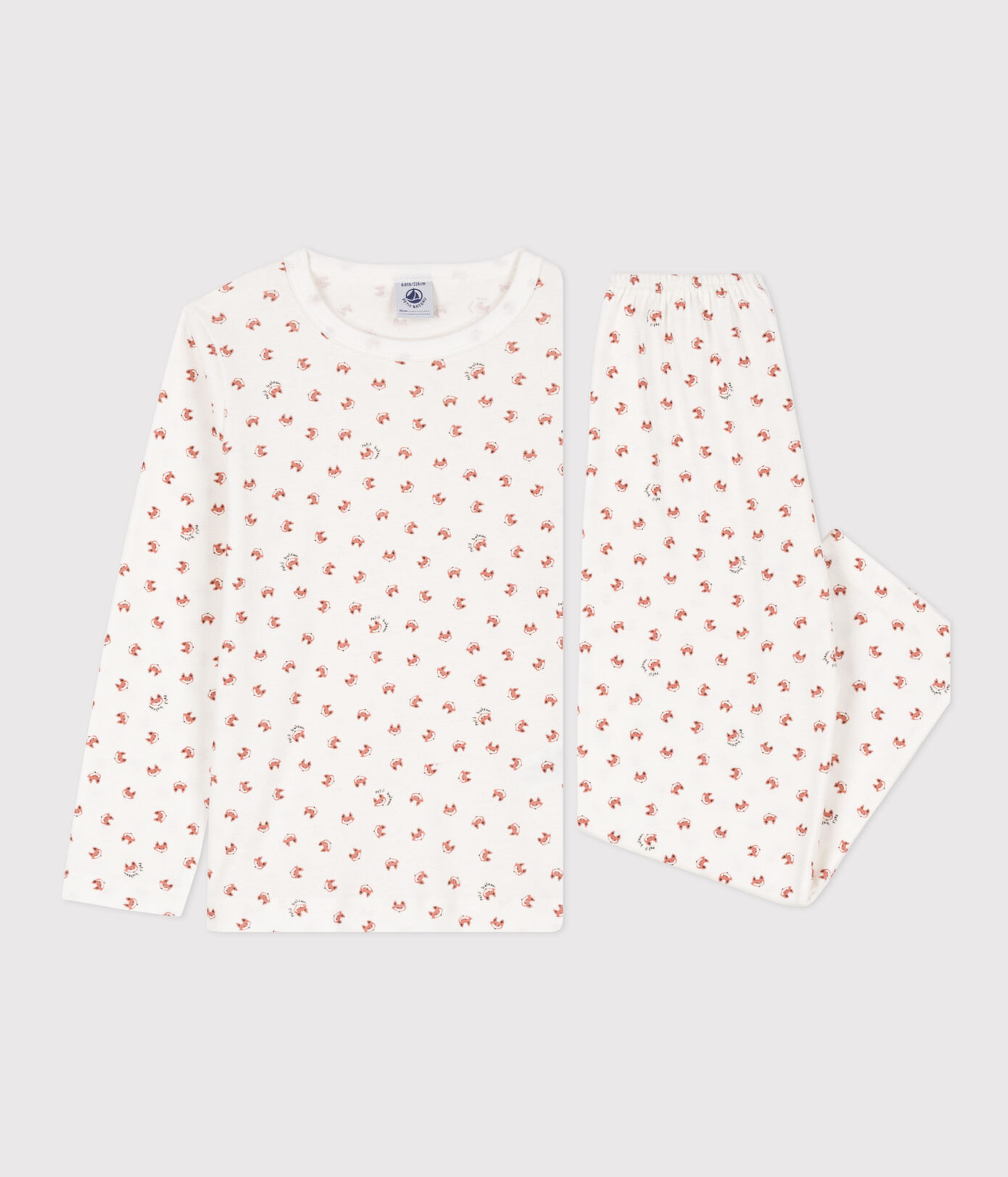 Pyjama renard petite fille/petit garon en coton