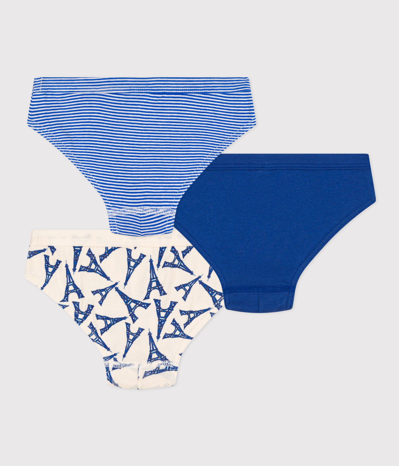 Lot de 3 slips Paris en coton petit garon
