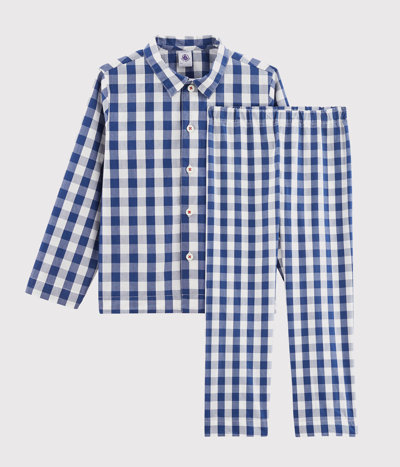 Pyjama à carreaux petit garon en twill