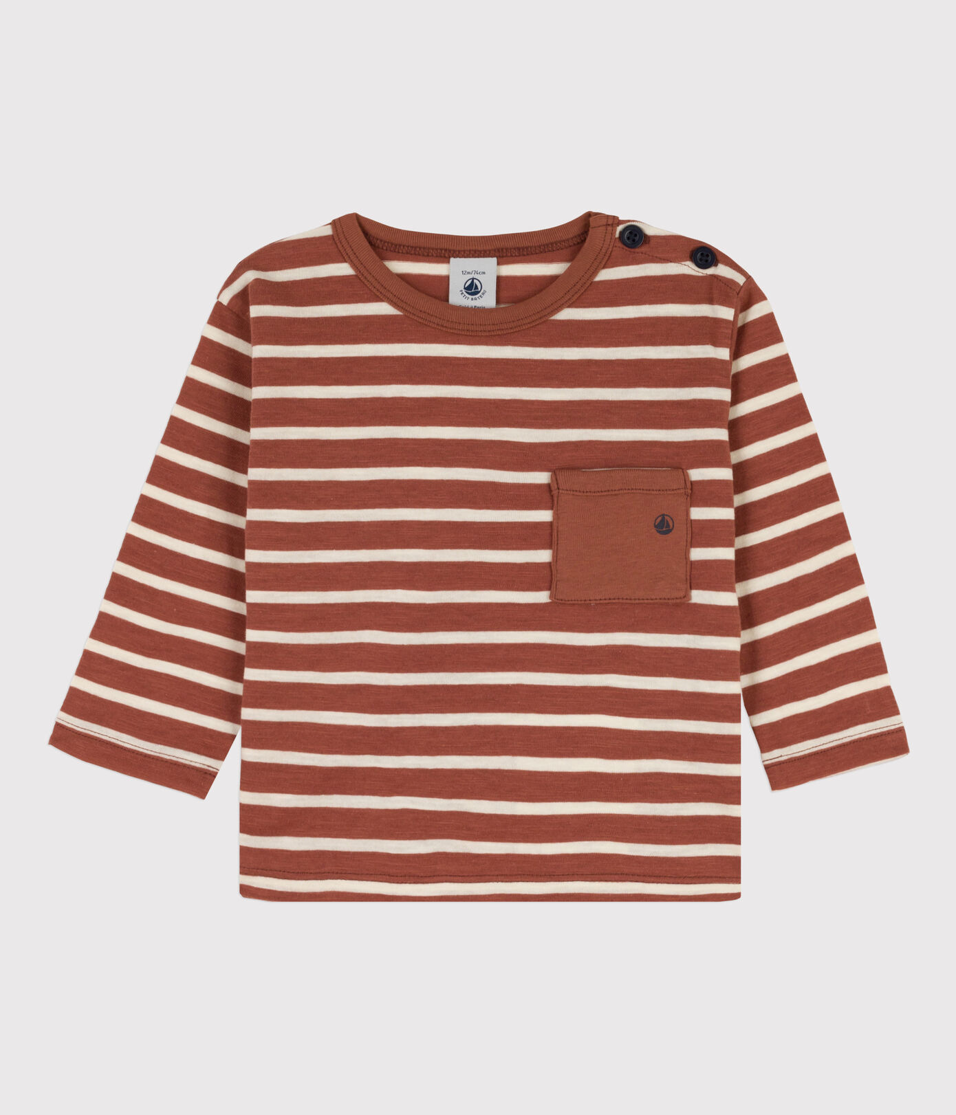 Tee-shirt manches longues bébé en coton