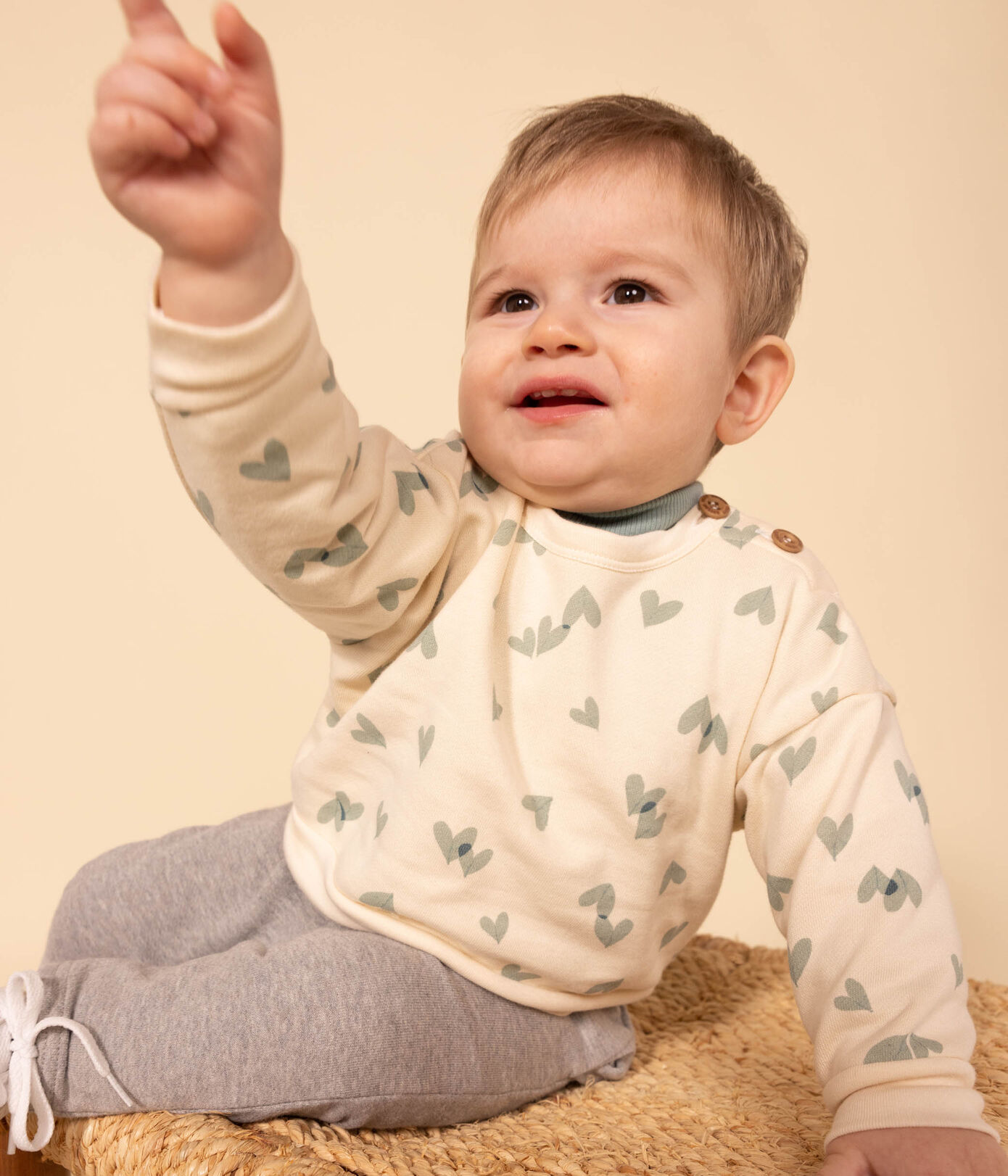 Sweatshirt en molleton imprimé bébé