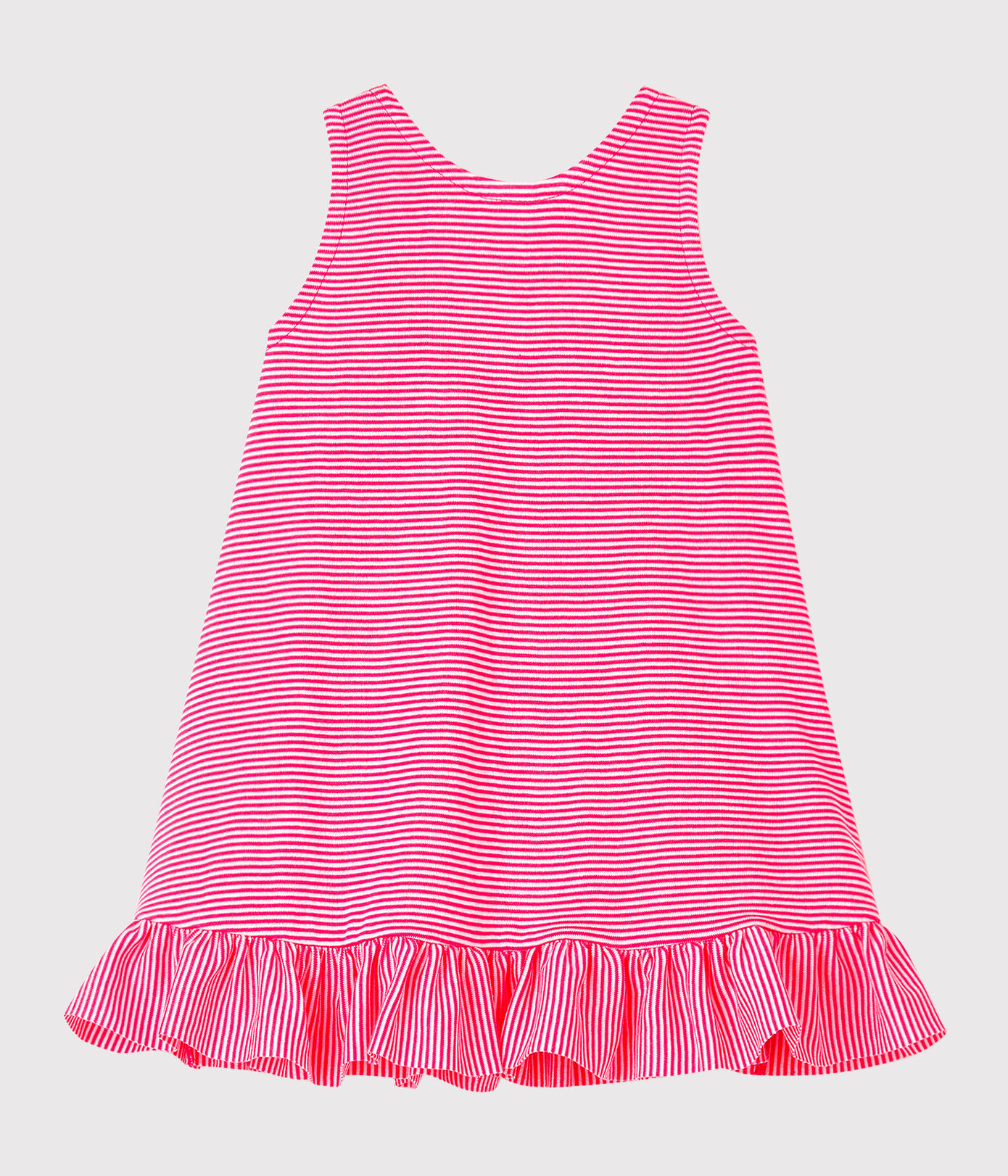 Robe sans manches bébé fille en maille
