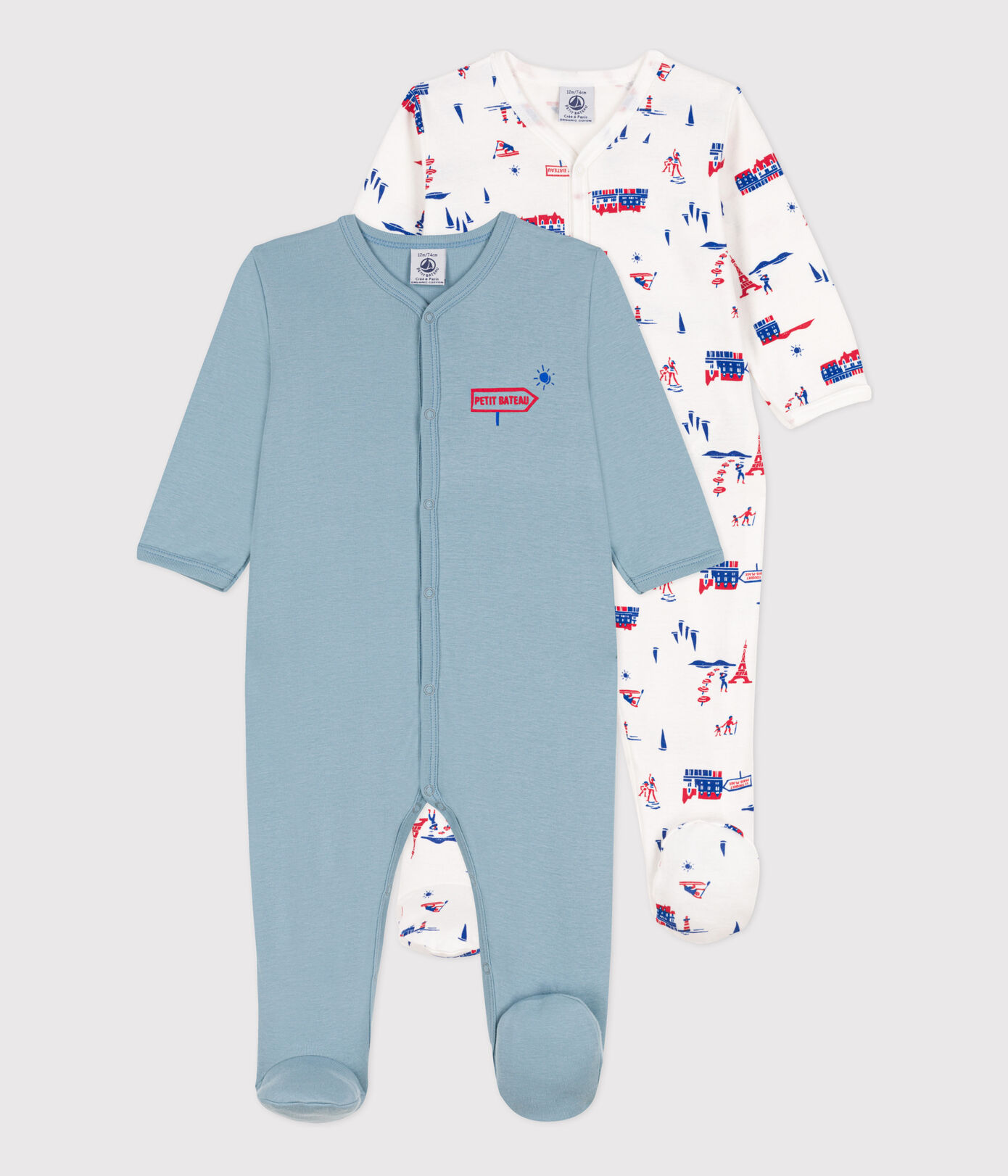 Lot de 2 dors bien Paris en coton
