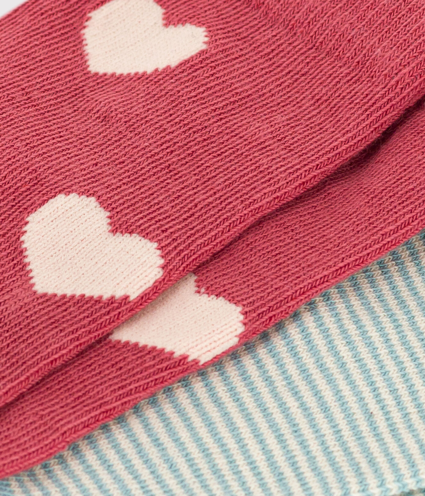 Lot de 2 paires de chaussettes curs en jersey de coton enfants