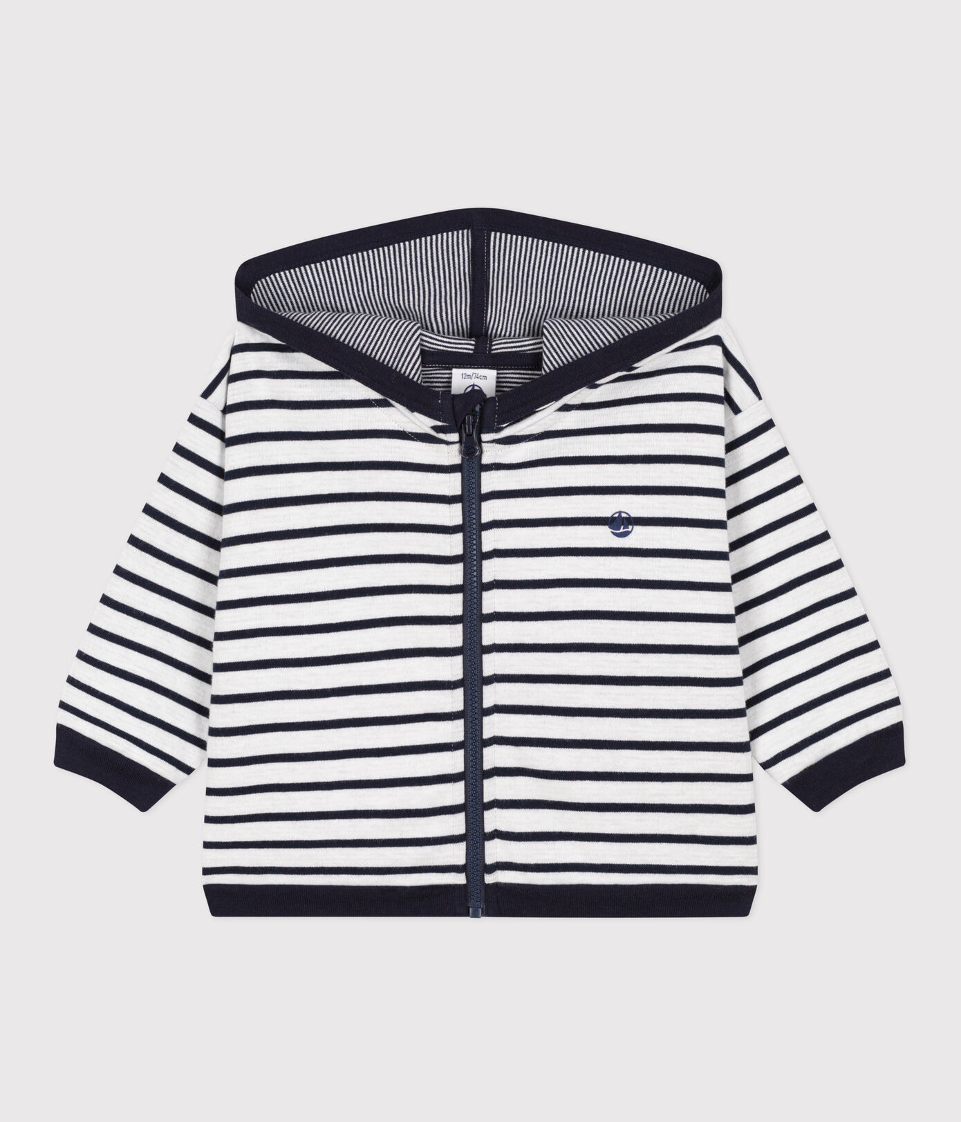 Sweatshirt à capuche en jersey épais bébé
