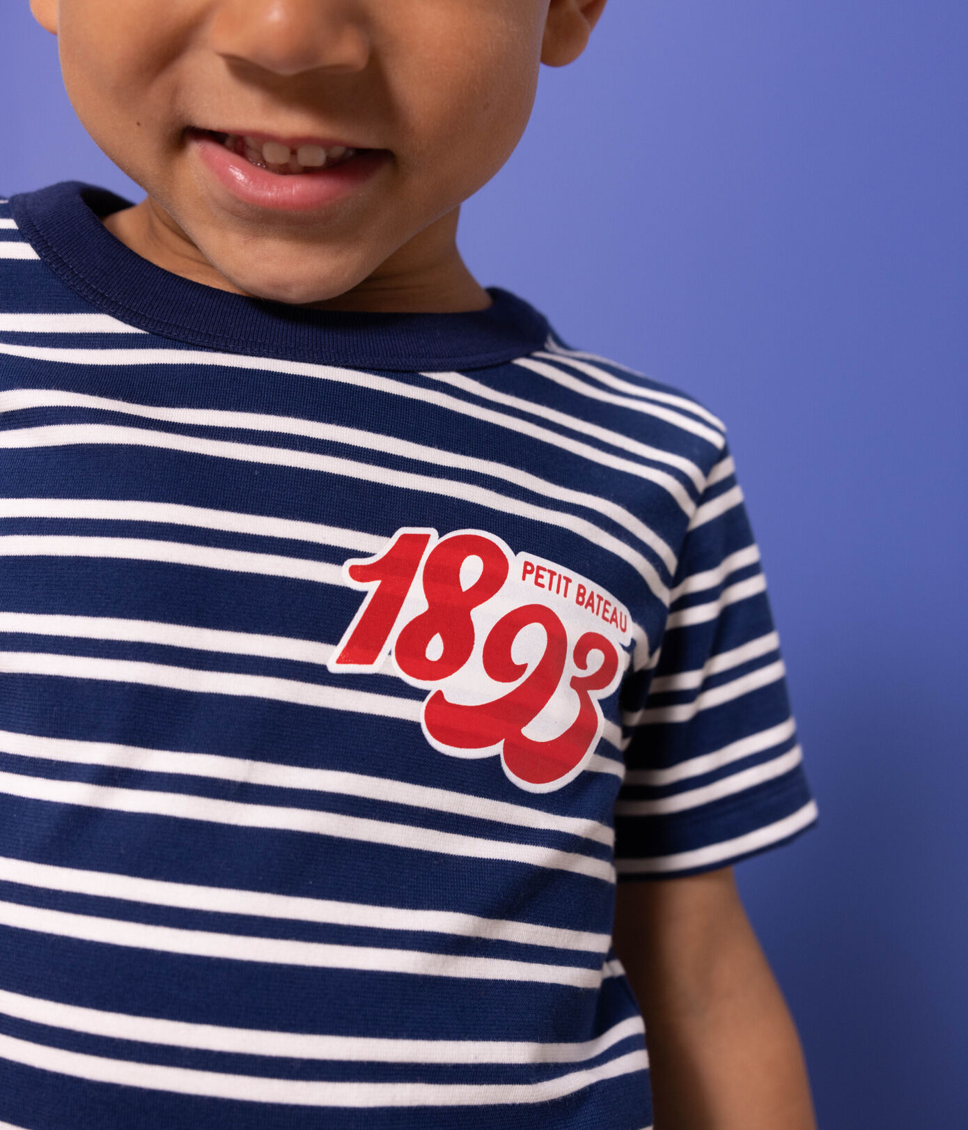 Tee-shirt rayé en coton enfant garon