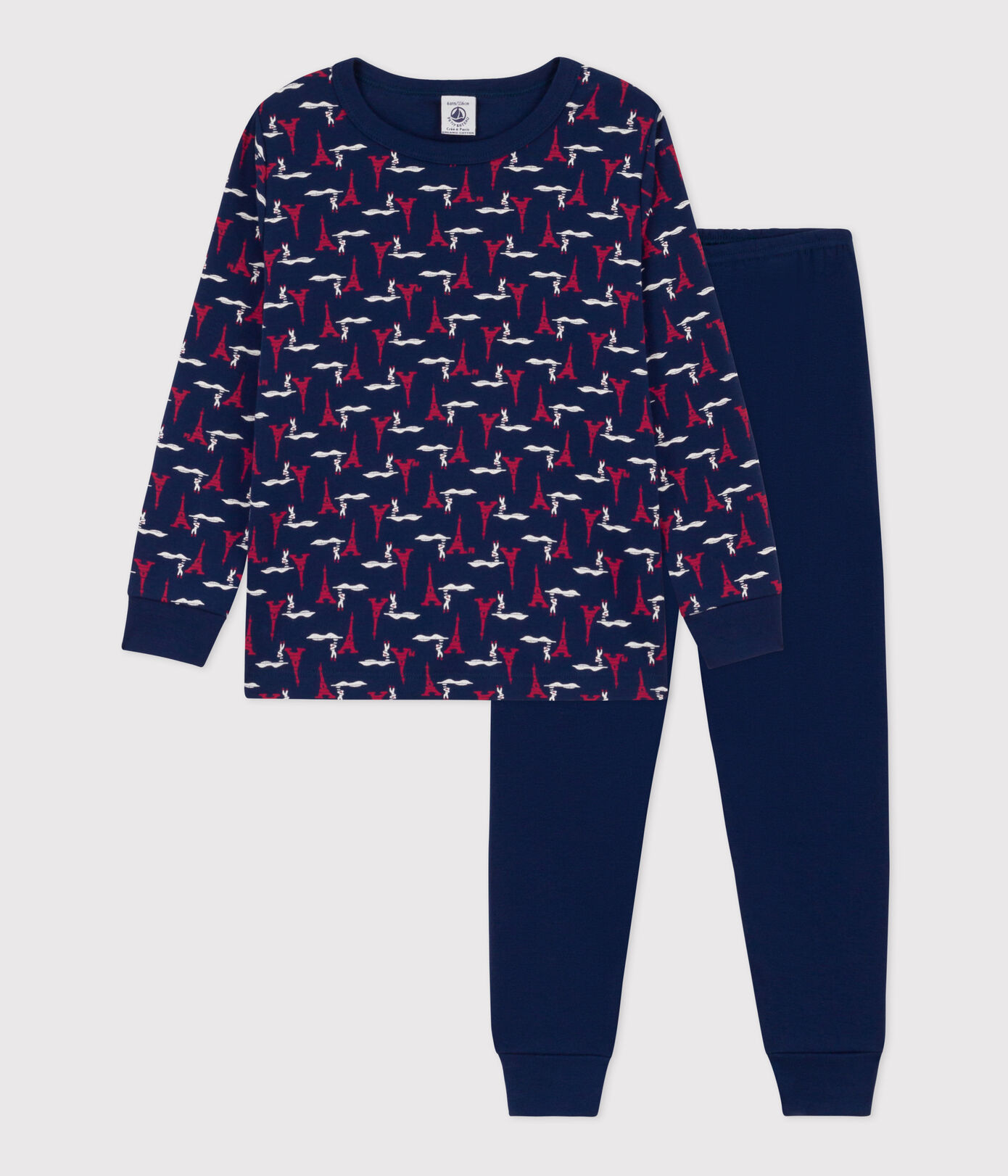 Pyjama Paris en coton petite fille/petit garon
