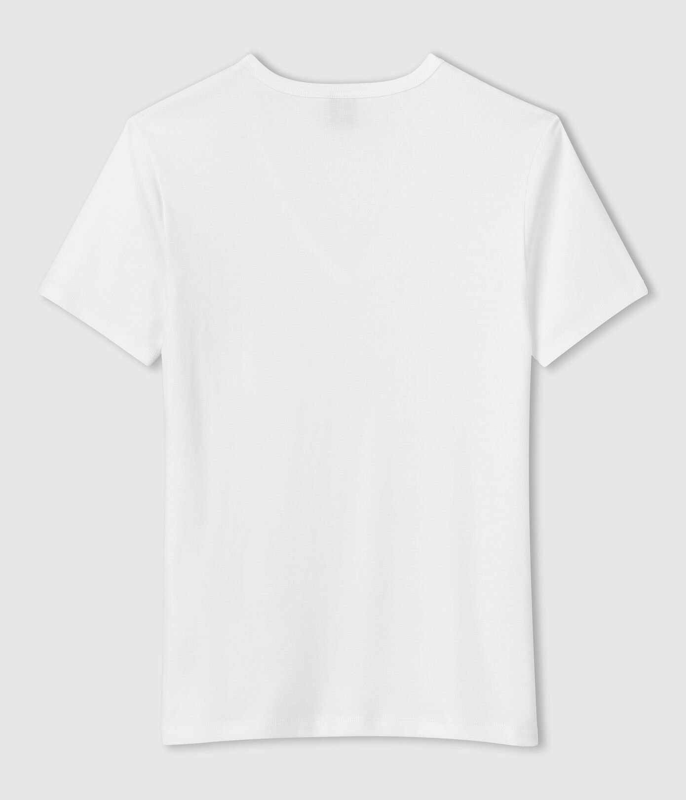 T-shirt col V iconique en coton Femme