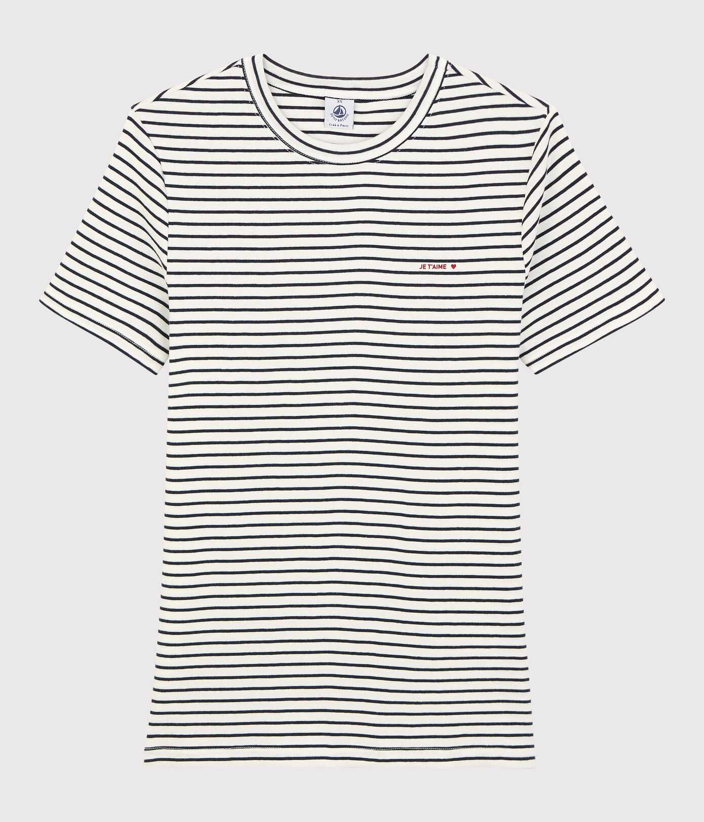 T-shirt en coton rayé 