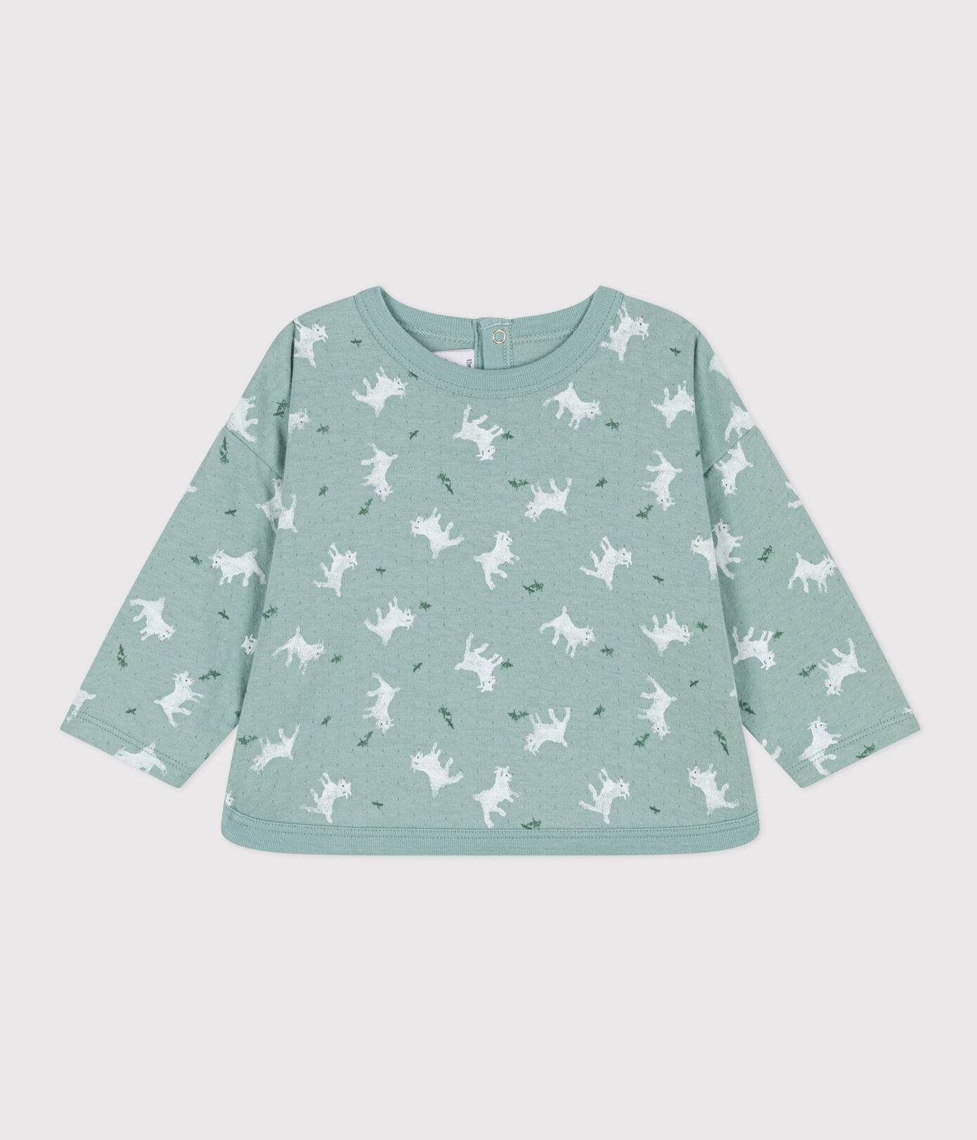 Tee-shirt manches longues en tubique bébé