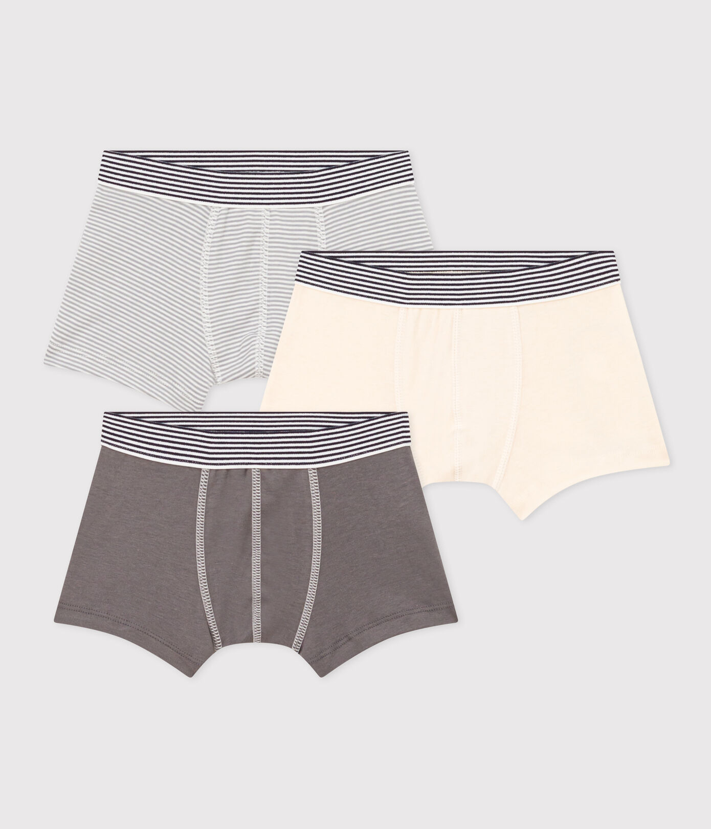 Lot de 3 boxers en coton petit garon