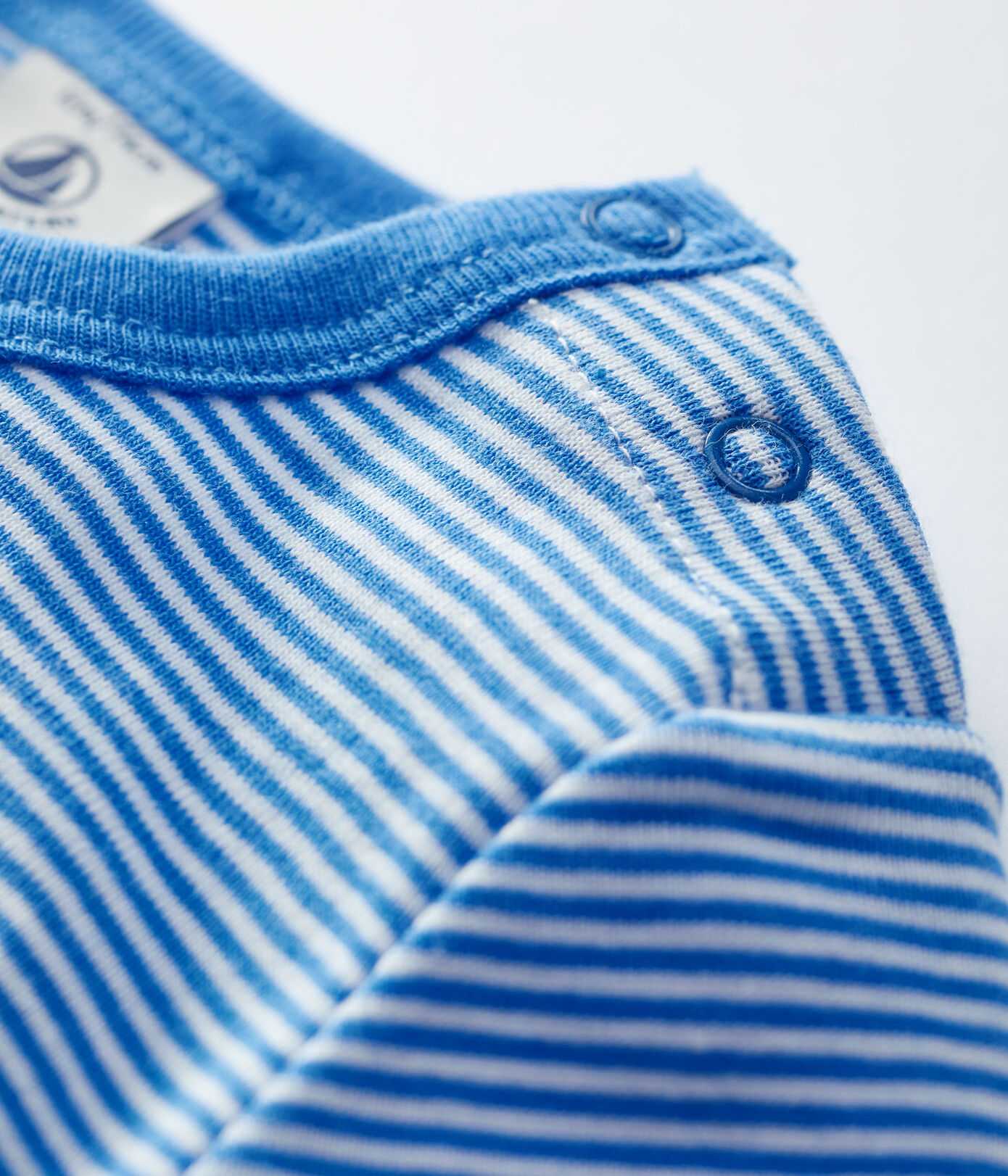 Tee-shirt manches courtes rayé milleraies en coton bio bébé