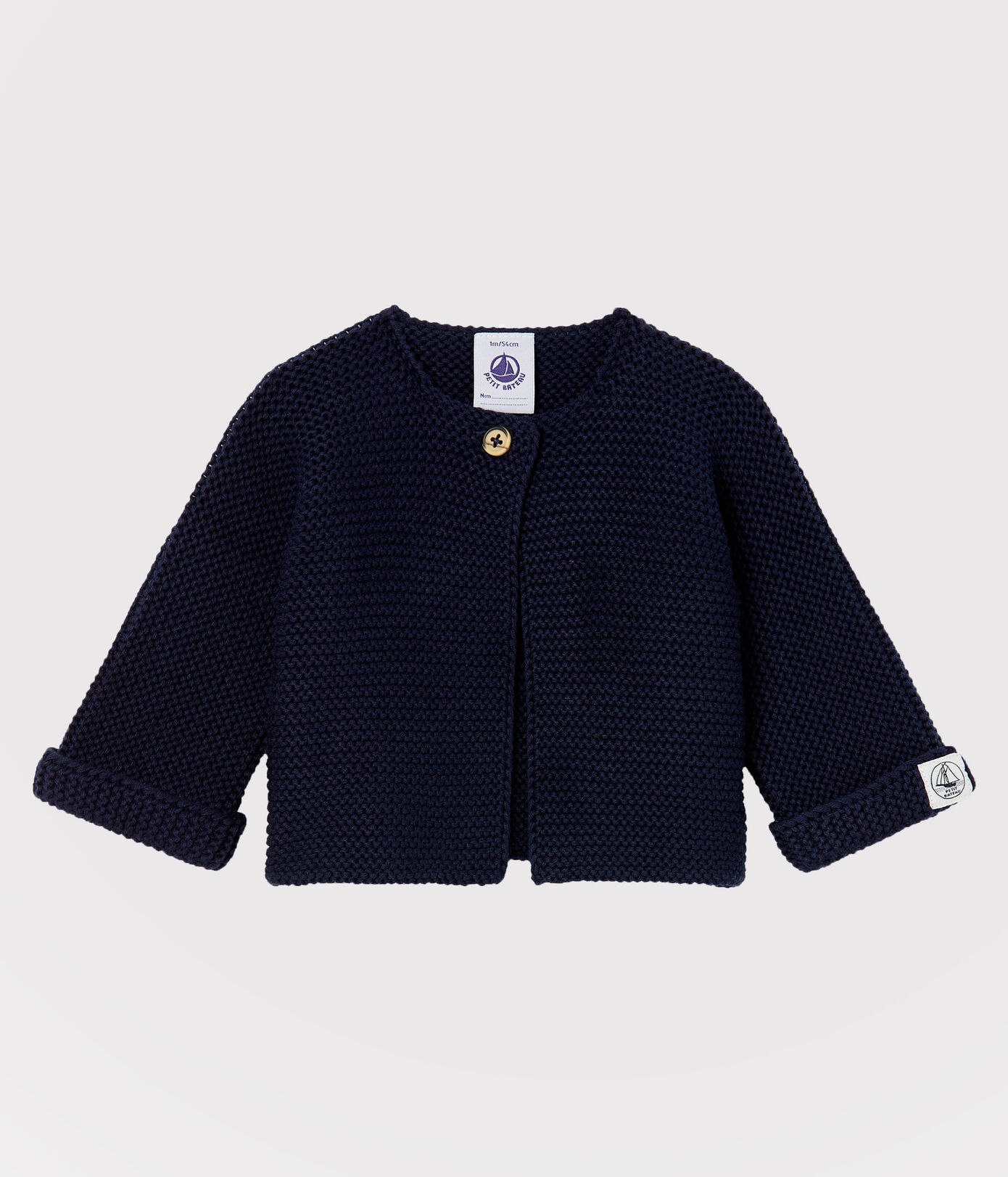 Cardigan en tricot de coton biologique bébé
