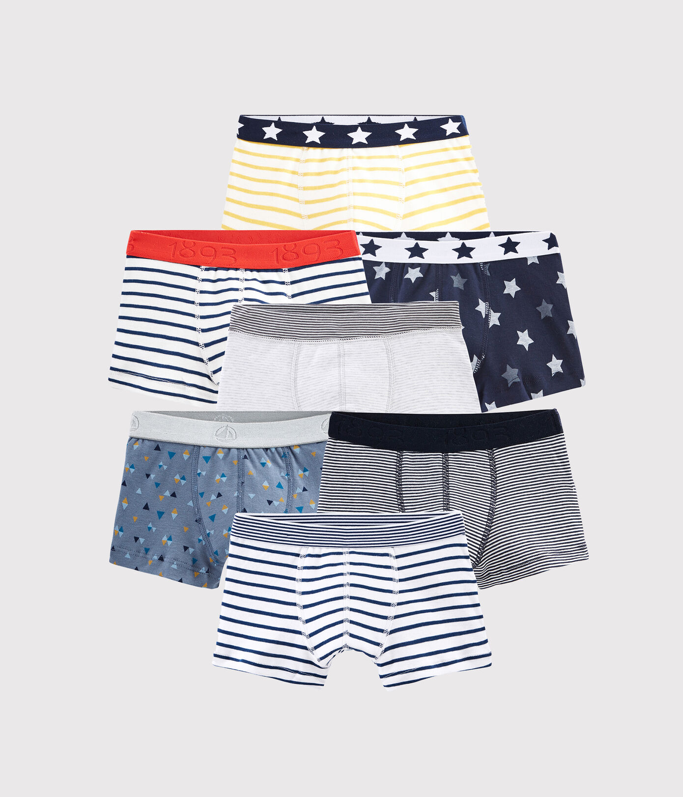 Lot surprise de 7 boxers petit garon