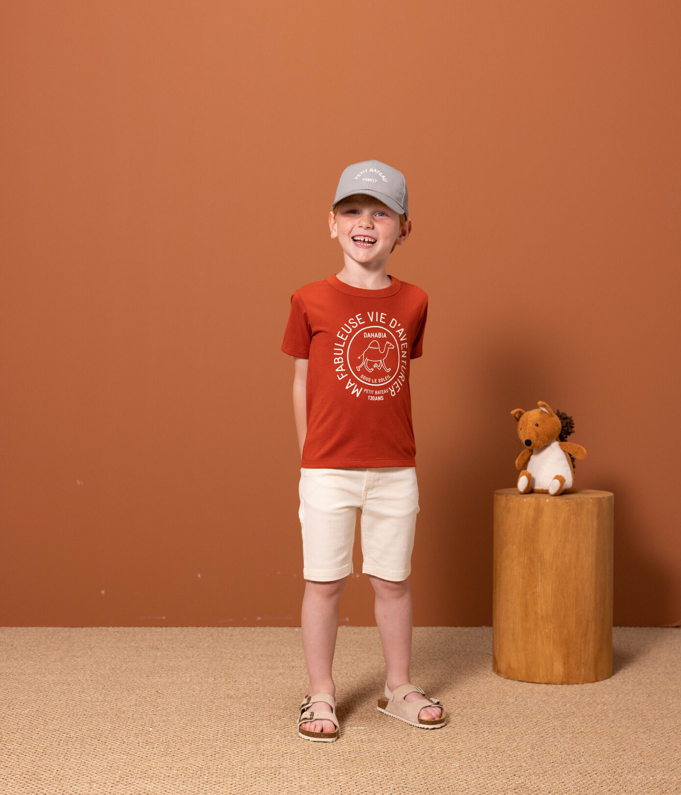 Tee-shirt manches courtes en coton enfant garon