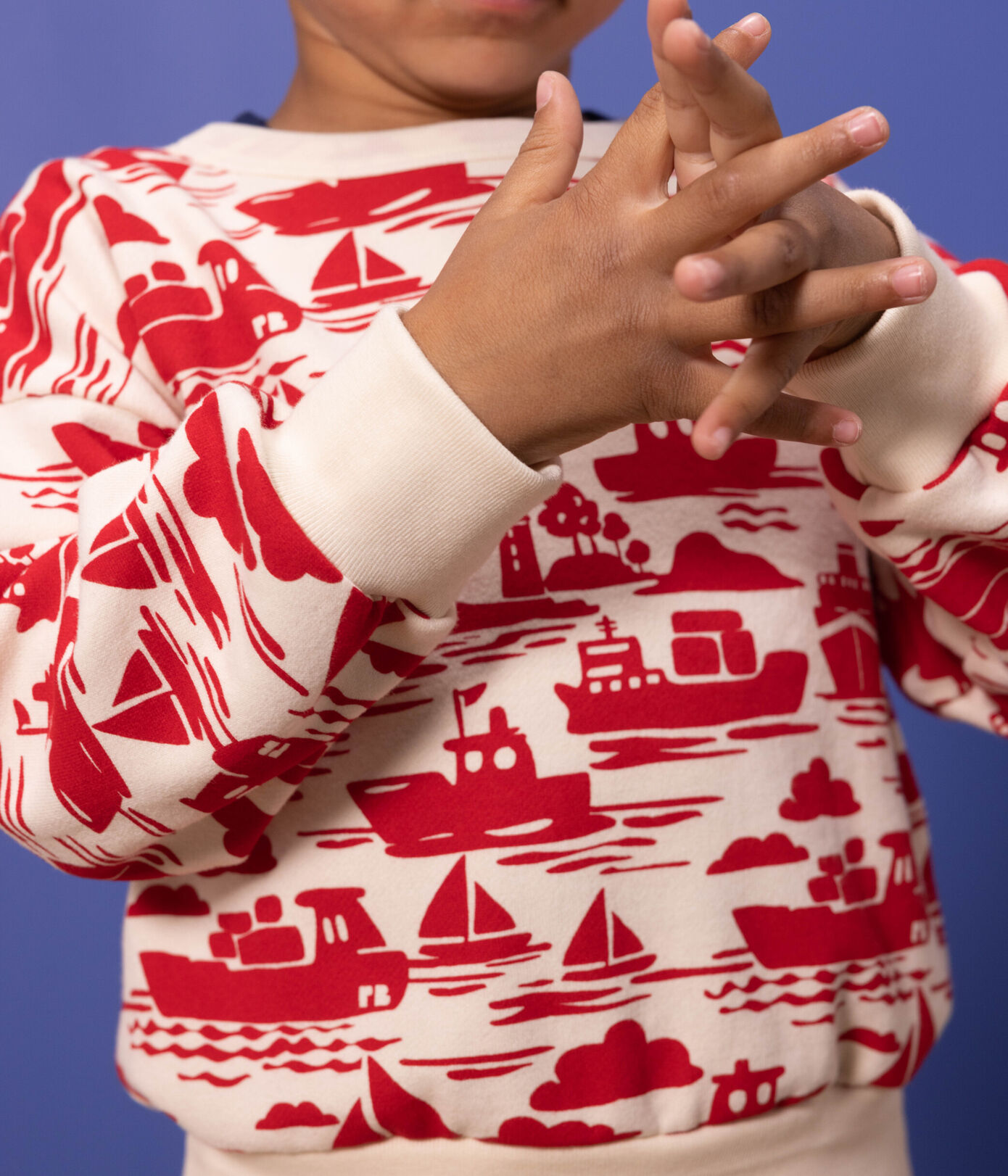Sweatshirt en molleton imprimé enfant garon