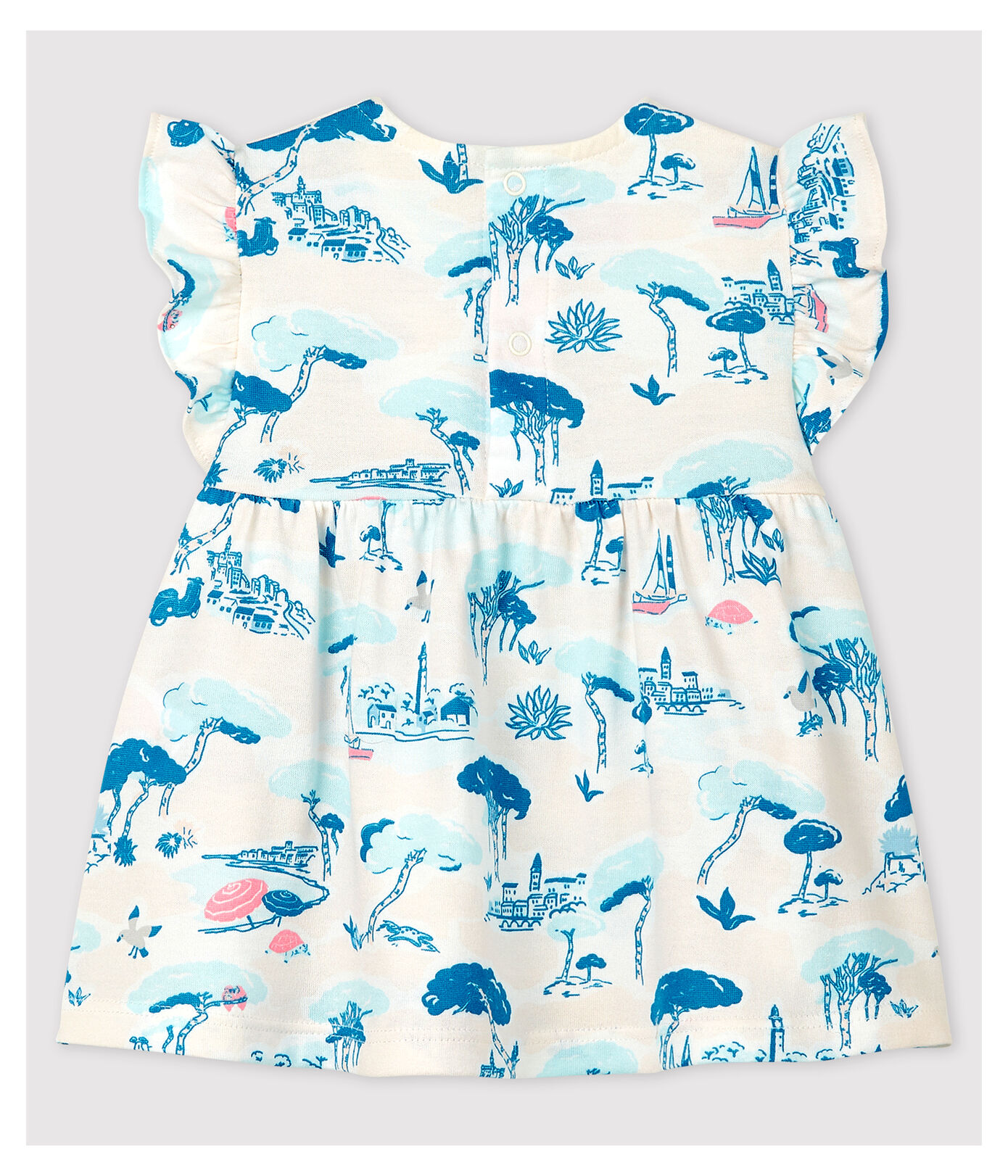 Blouse imprimée sans manches en jersey bébé fille