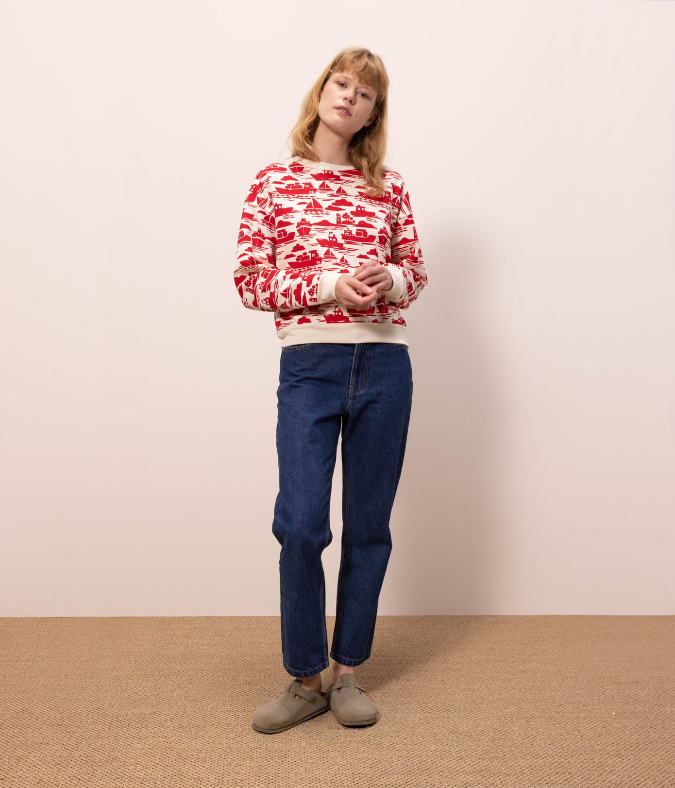 Sweatshirt en coton Femme