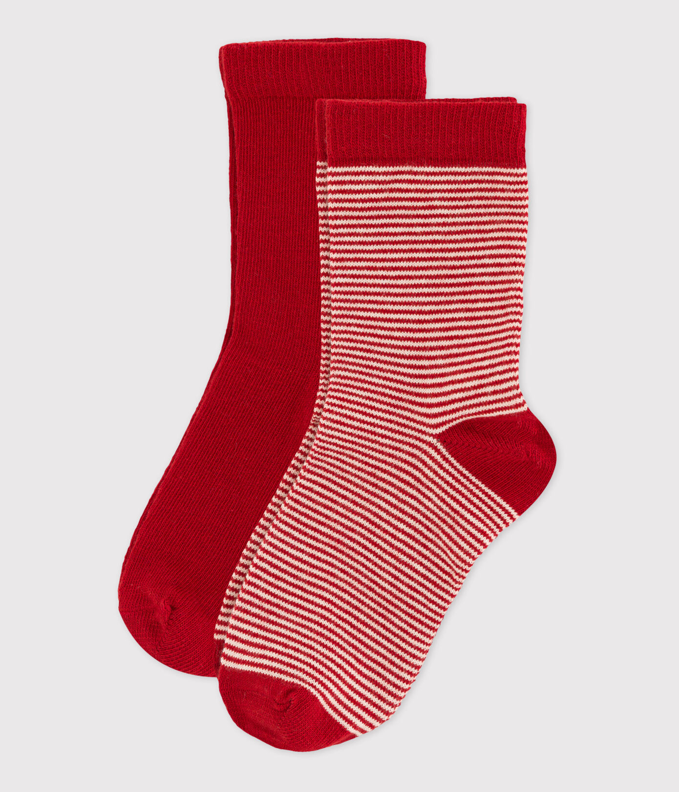 Lot de 2 paires de chaussettes enfant garon-fille